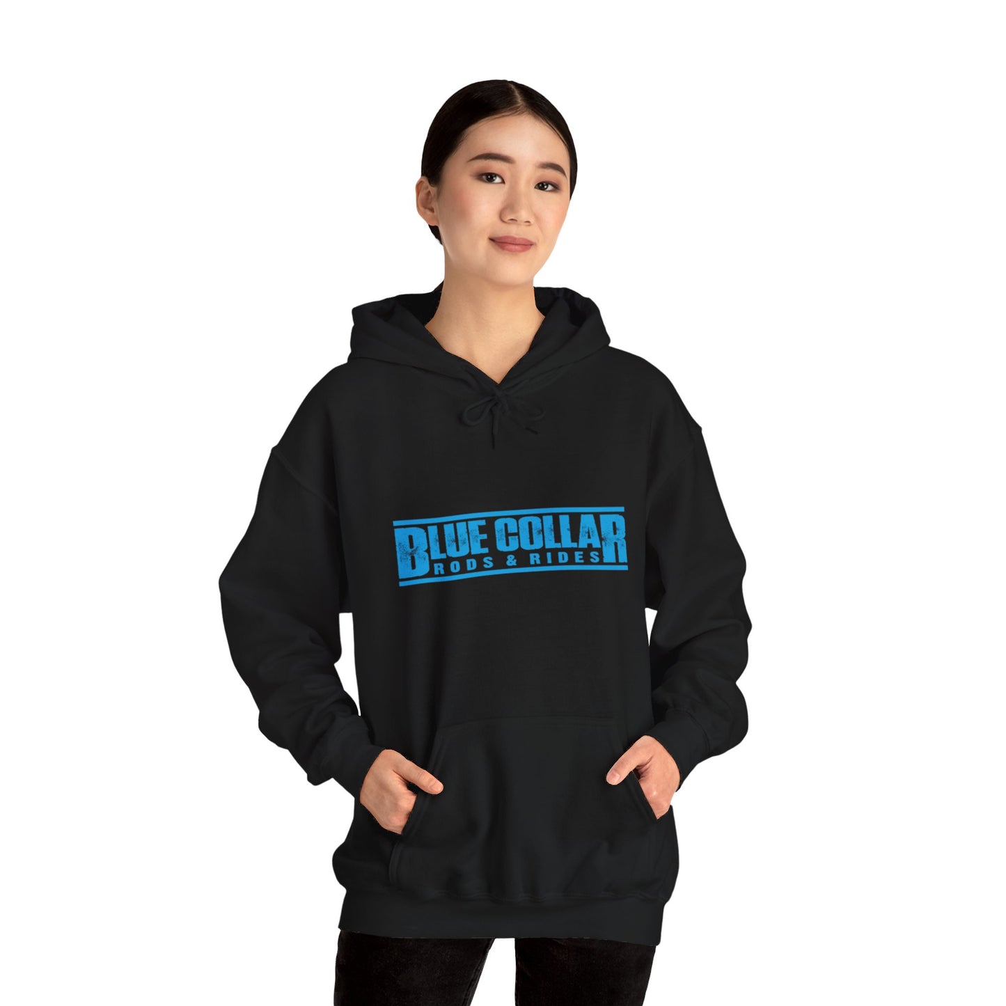 Blue Collar Block Logo Hoodie