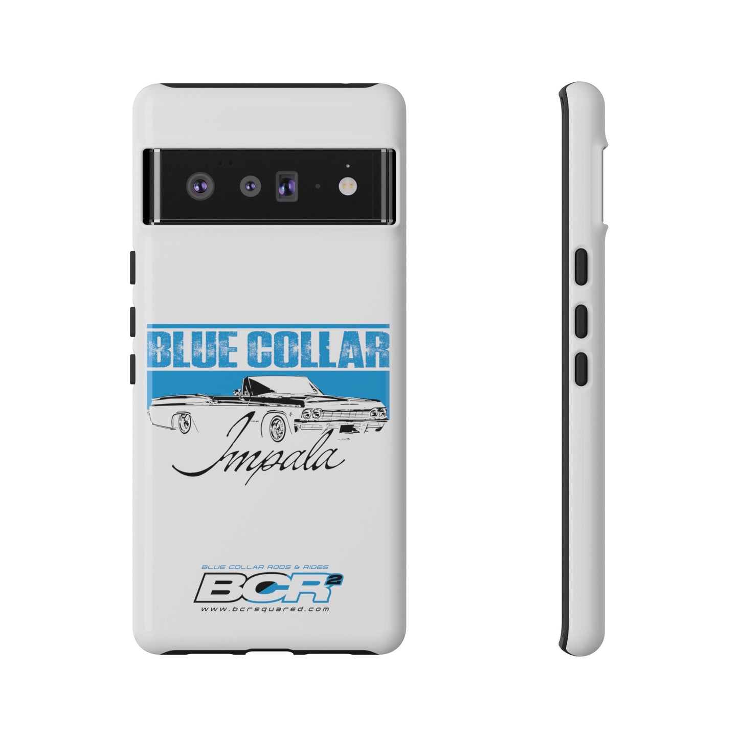 Blue Collar Impala White Phone Cases