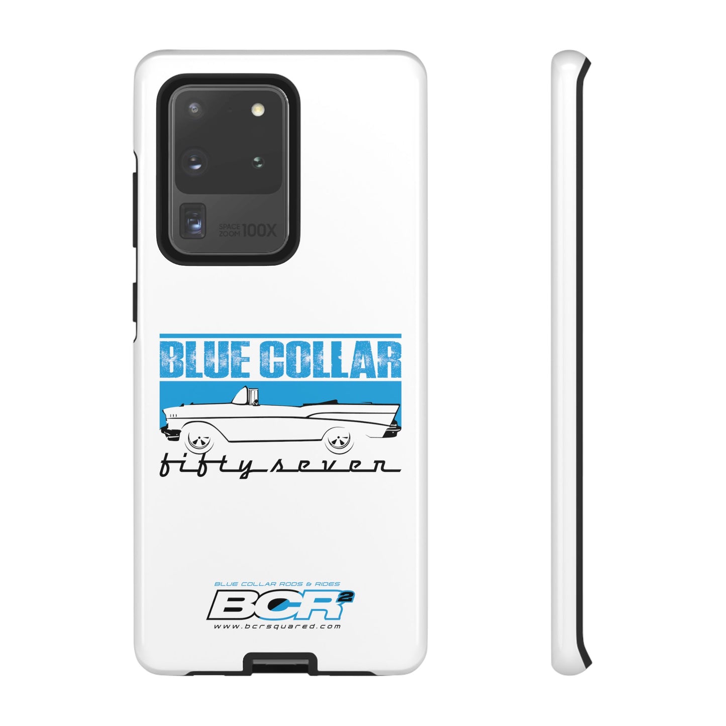 Blue Collar Fifty Seven White Phone Case