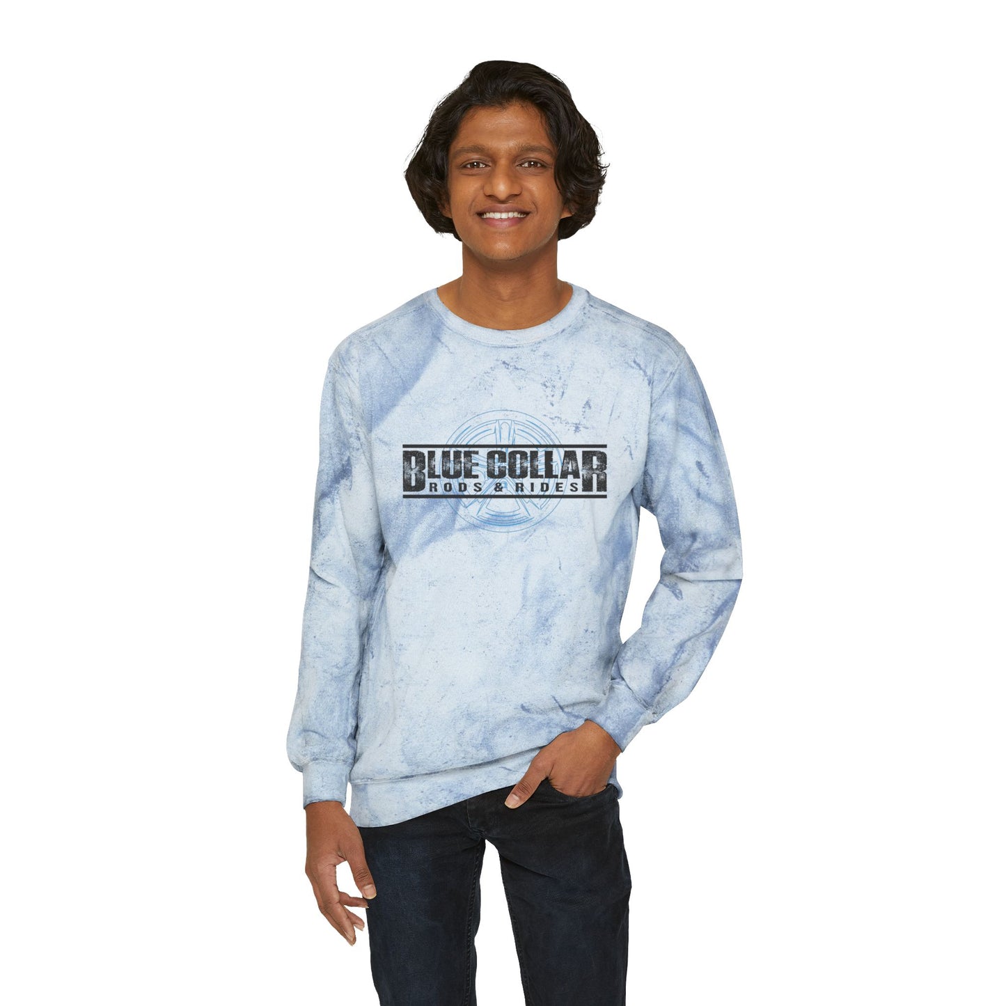 Blue Collar Wheel Color Blast Sweatshirt