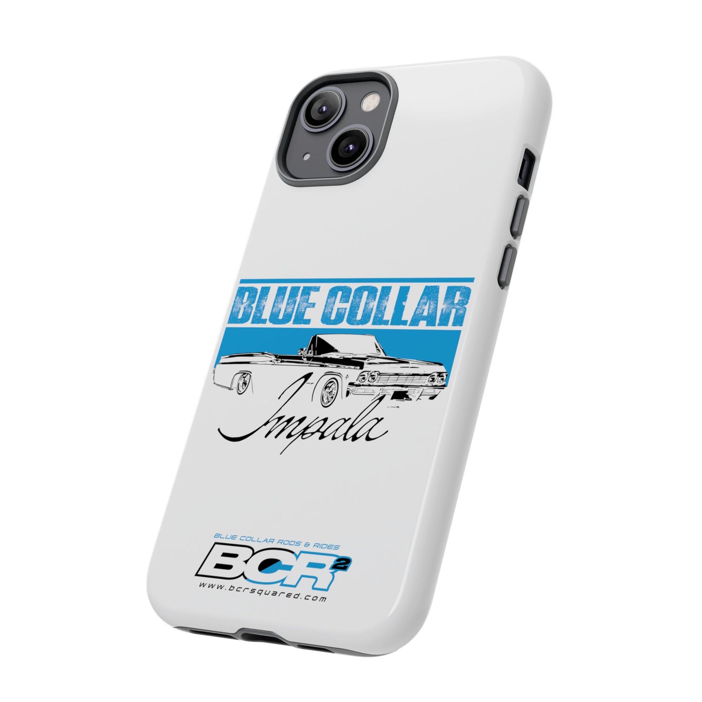 Blue Collar Impala White Phone Cases