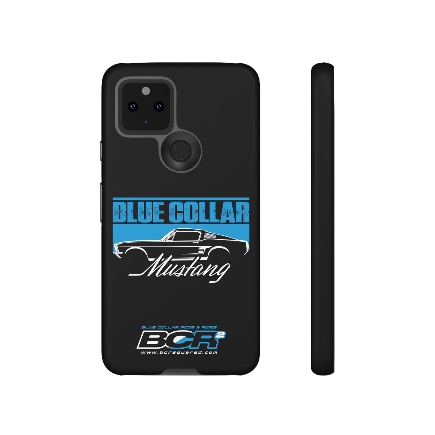 Blue Collar Mustang Black Phone Case