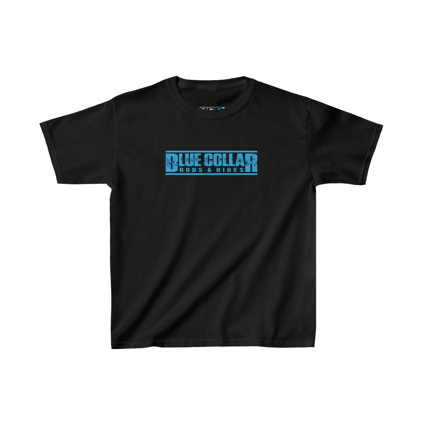 Blue Collar Block Logo Kids Tee