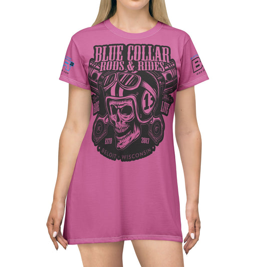 Women Skull T-shirt Dress