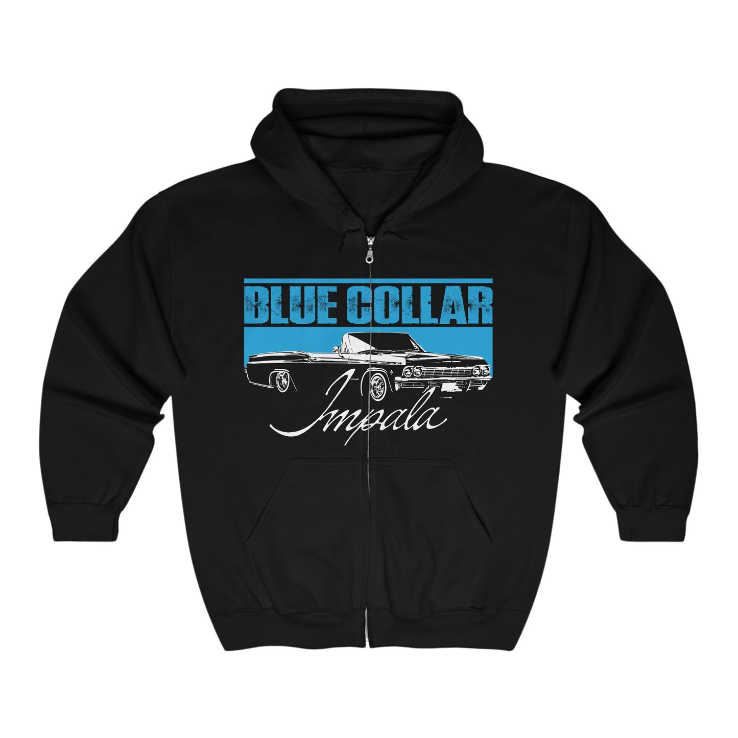 Blue Collar Impala Zip Up Hoodie