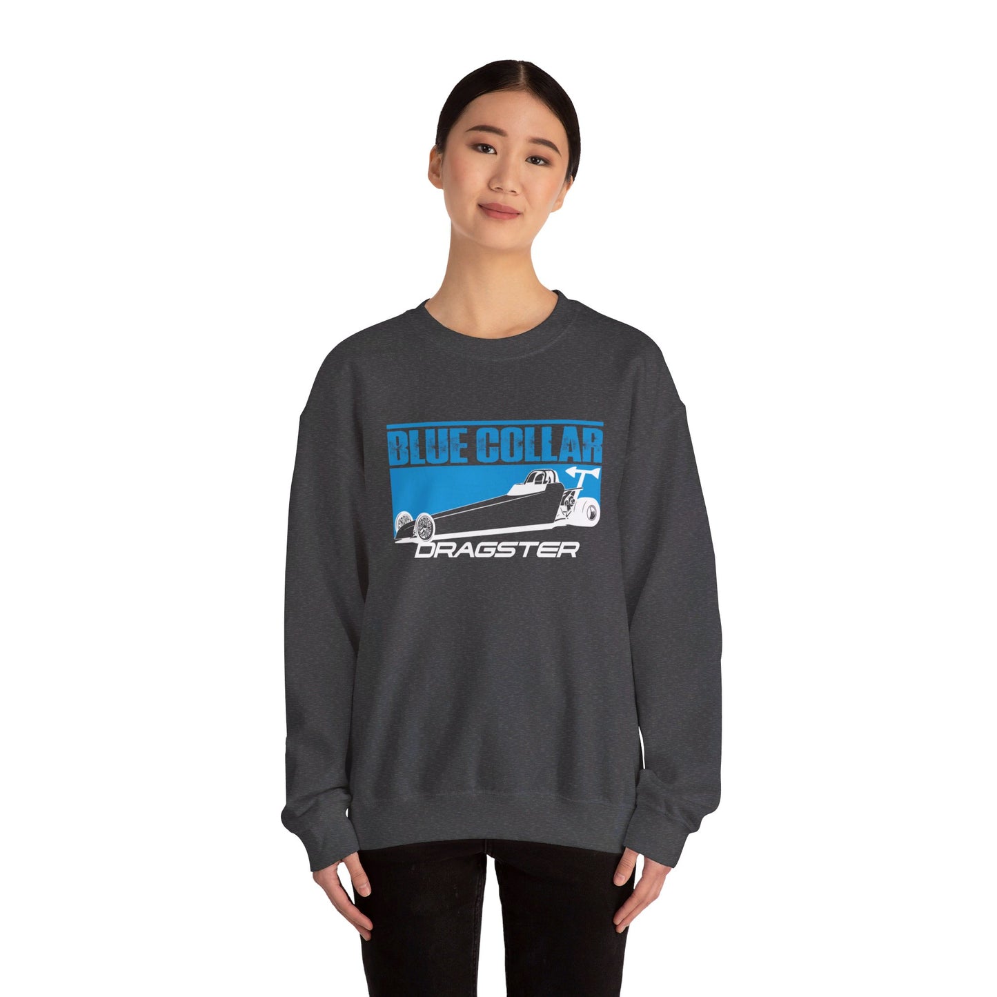 Blue Collar Dragster Crewneck Sweatshirt