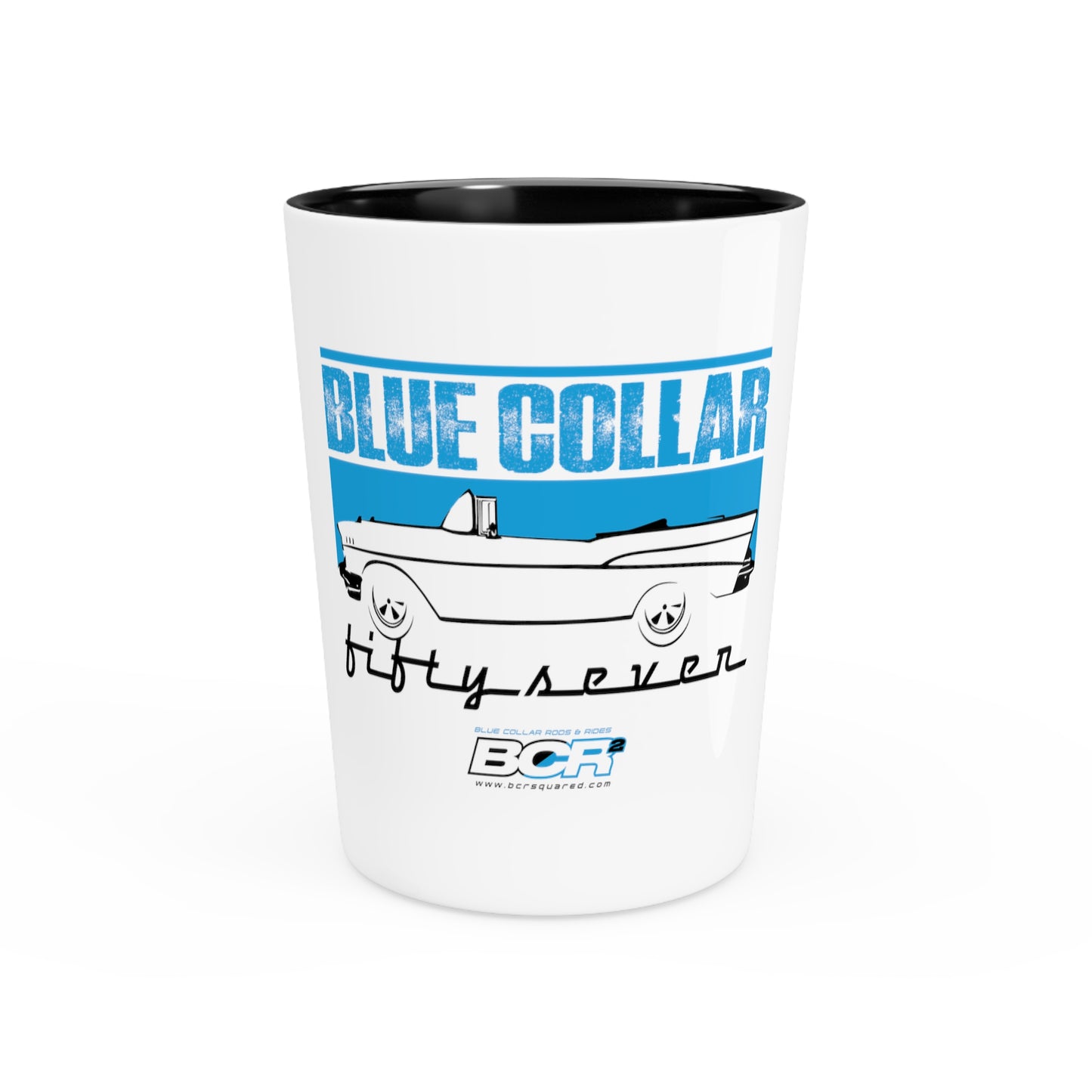 Blue Collar Fifty Seven Shot Glass