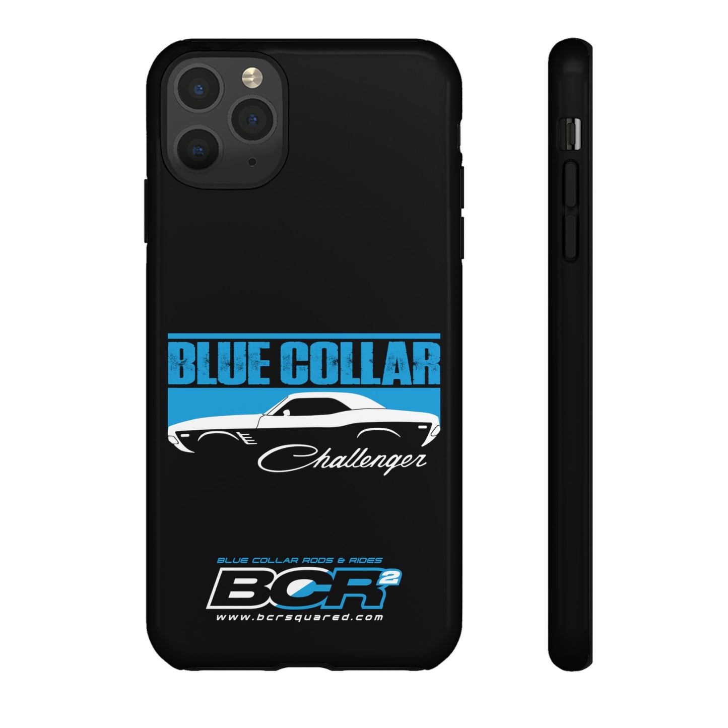 Blue Collar Challenger Black Phone Cases