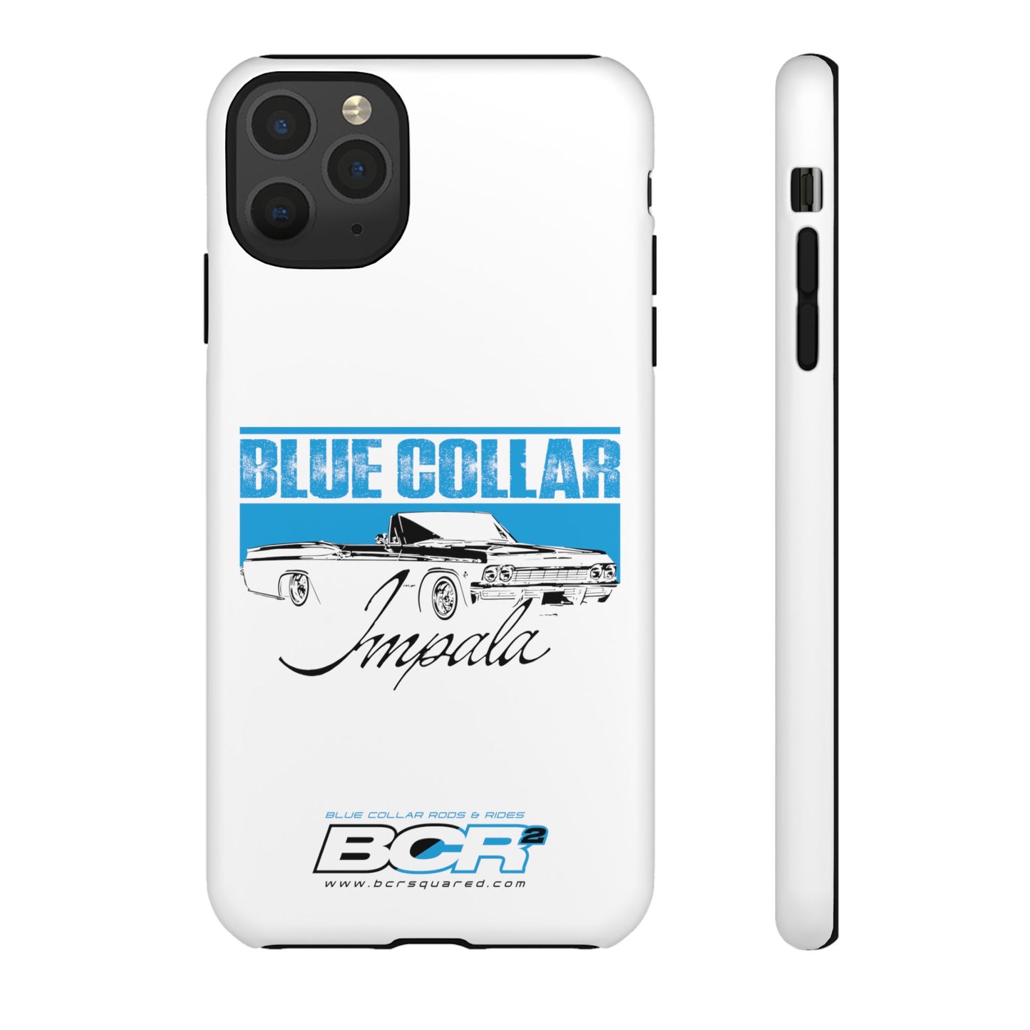 Blue Collar Impala White Phone Cases