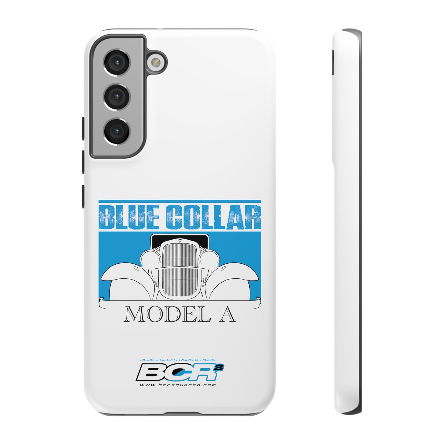 Blue Collar Model A White Phone Case