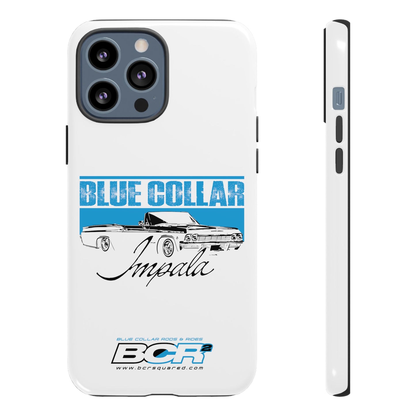 Blue Collar Impala White Phone Cases