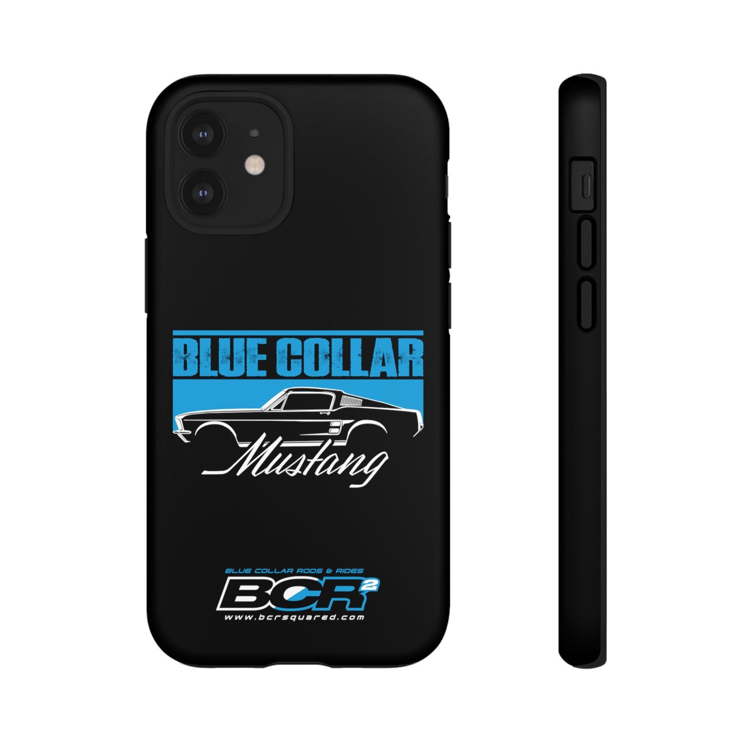 Blue Collar Mustang Black Phone Case