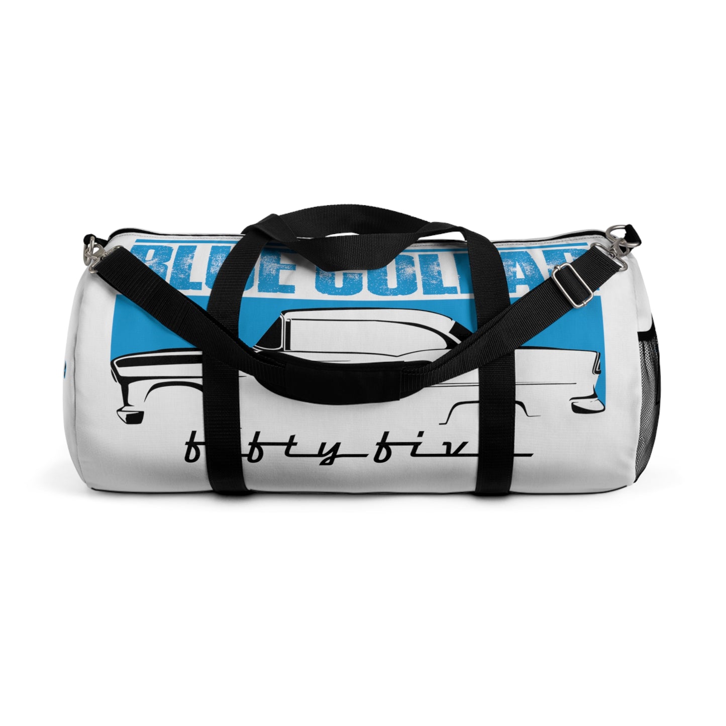 Blue Collar Fifty Five White Duffel Bag