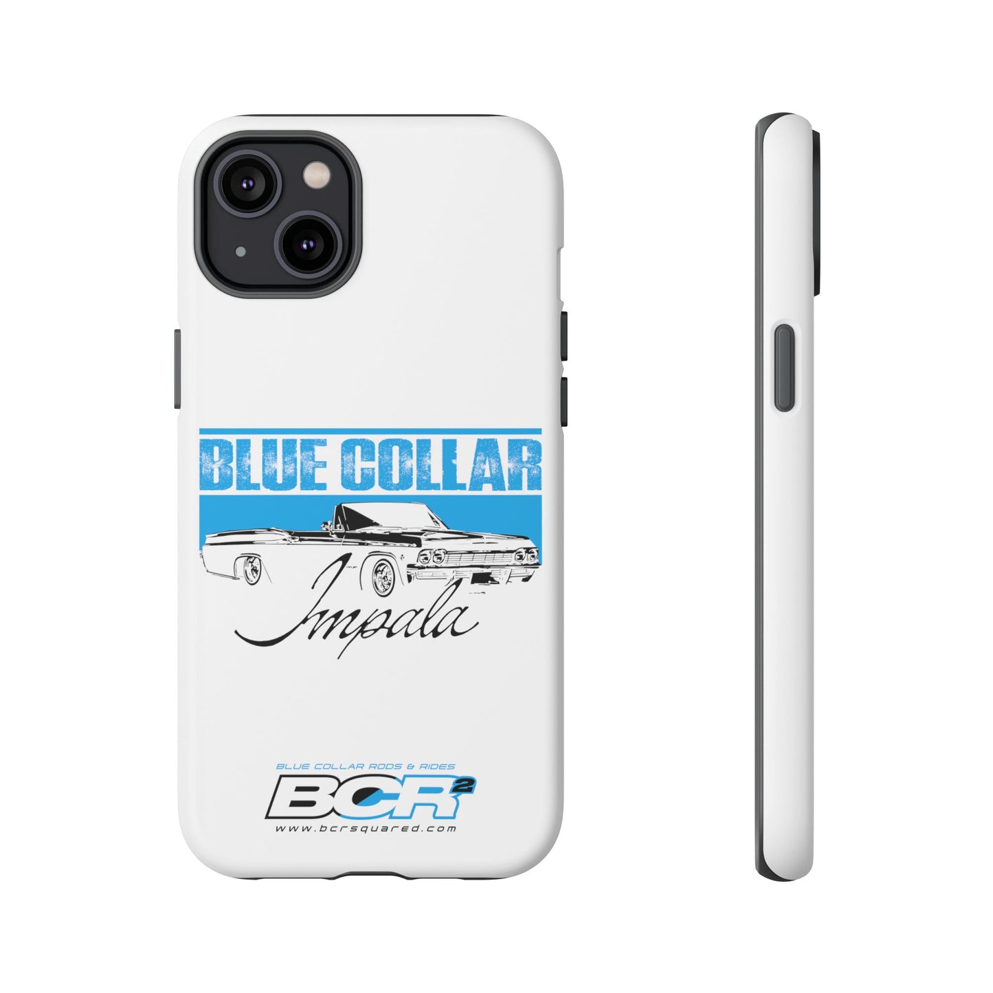 Blue Collar Impala White Phone Cases