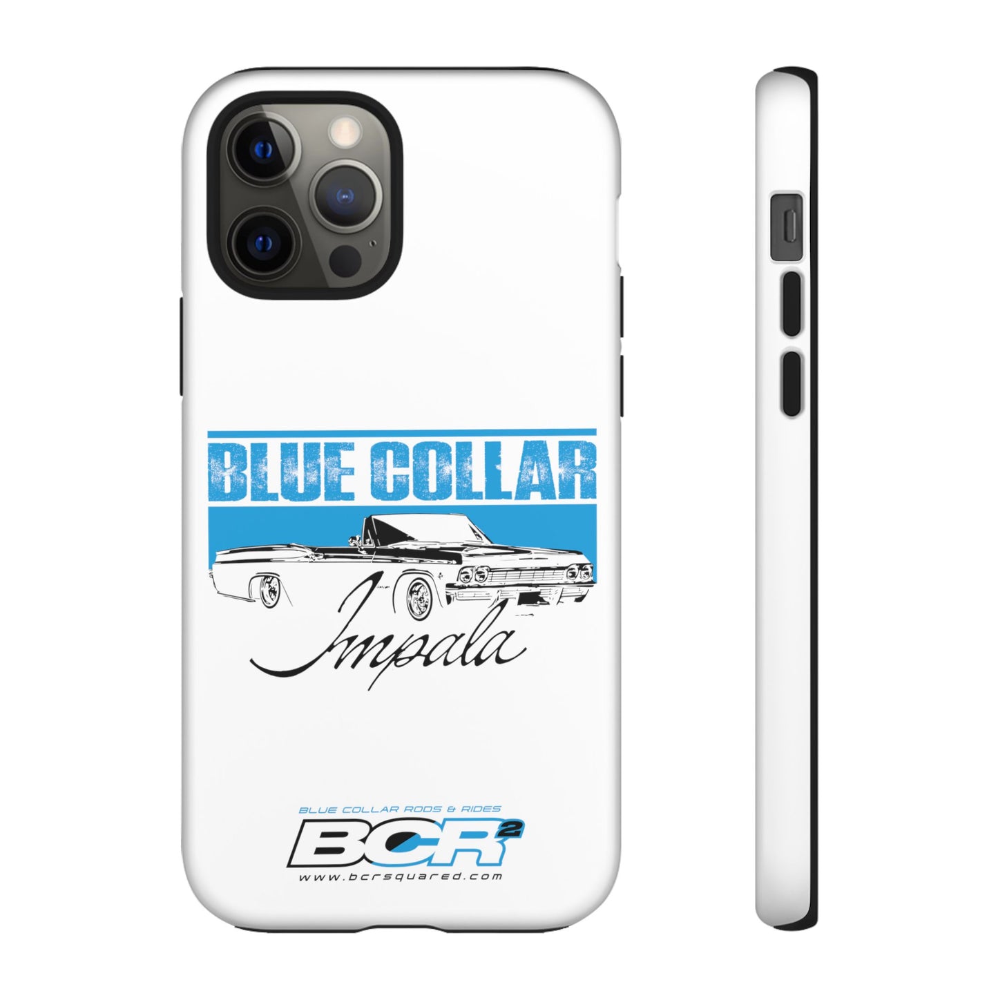 Blue Collar Impala White Phone Cases