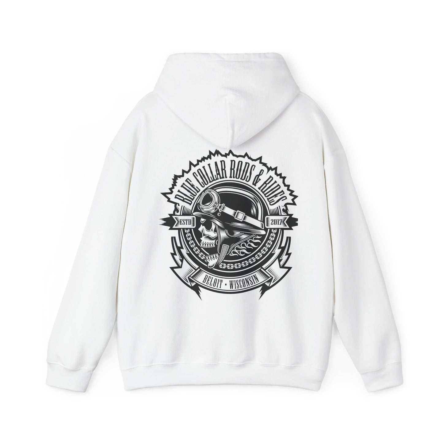 Blue Collar Skull 1 Hoodie