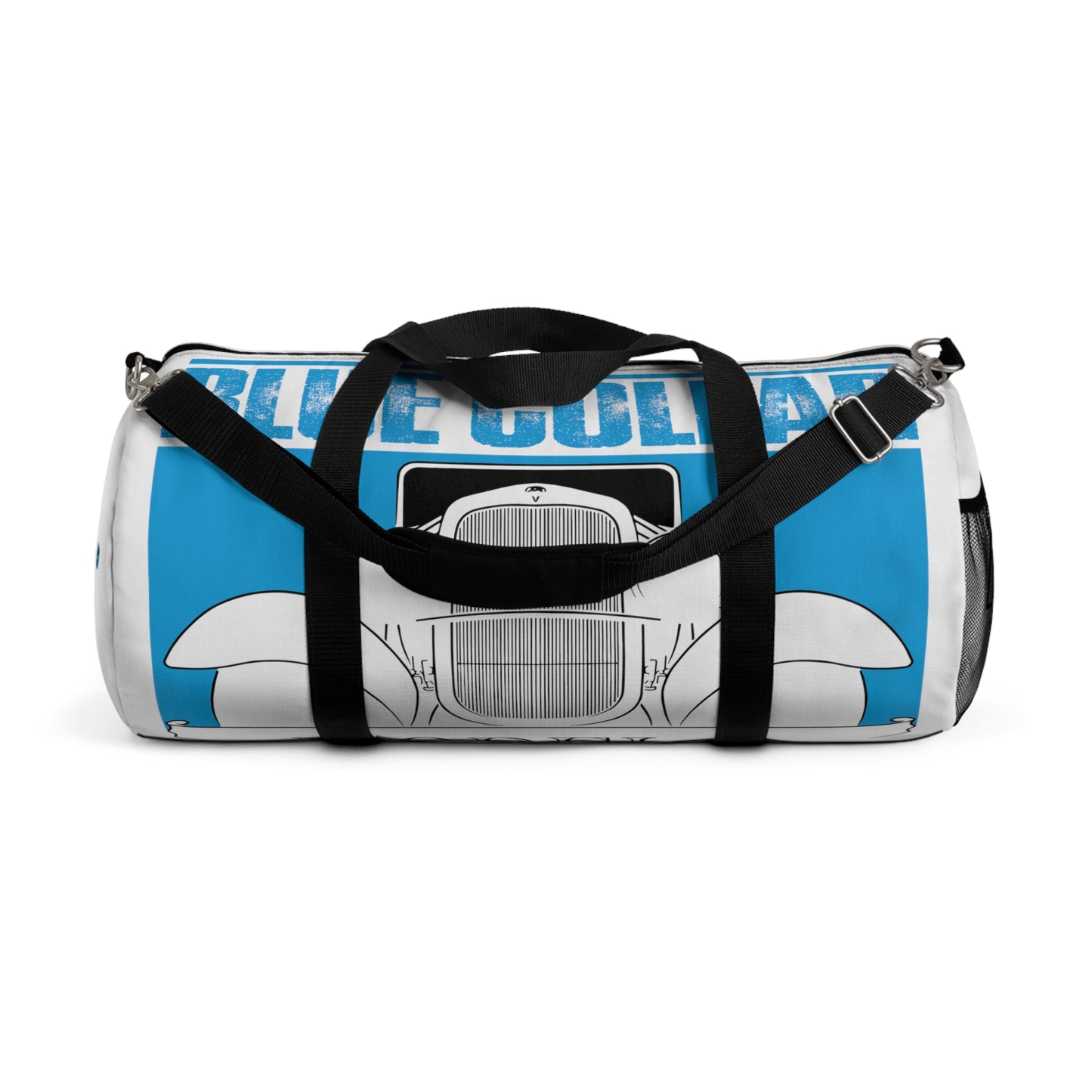 Blue Collar Model A White Duffel Bag