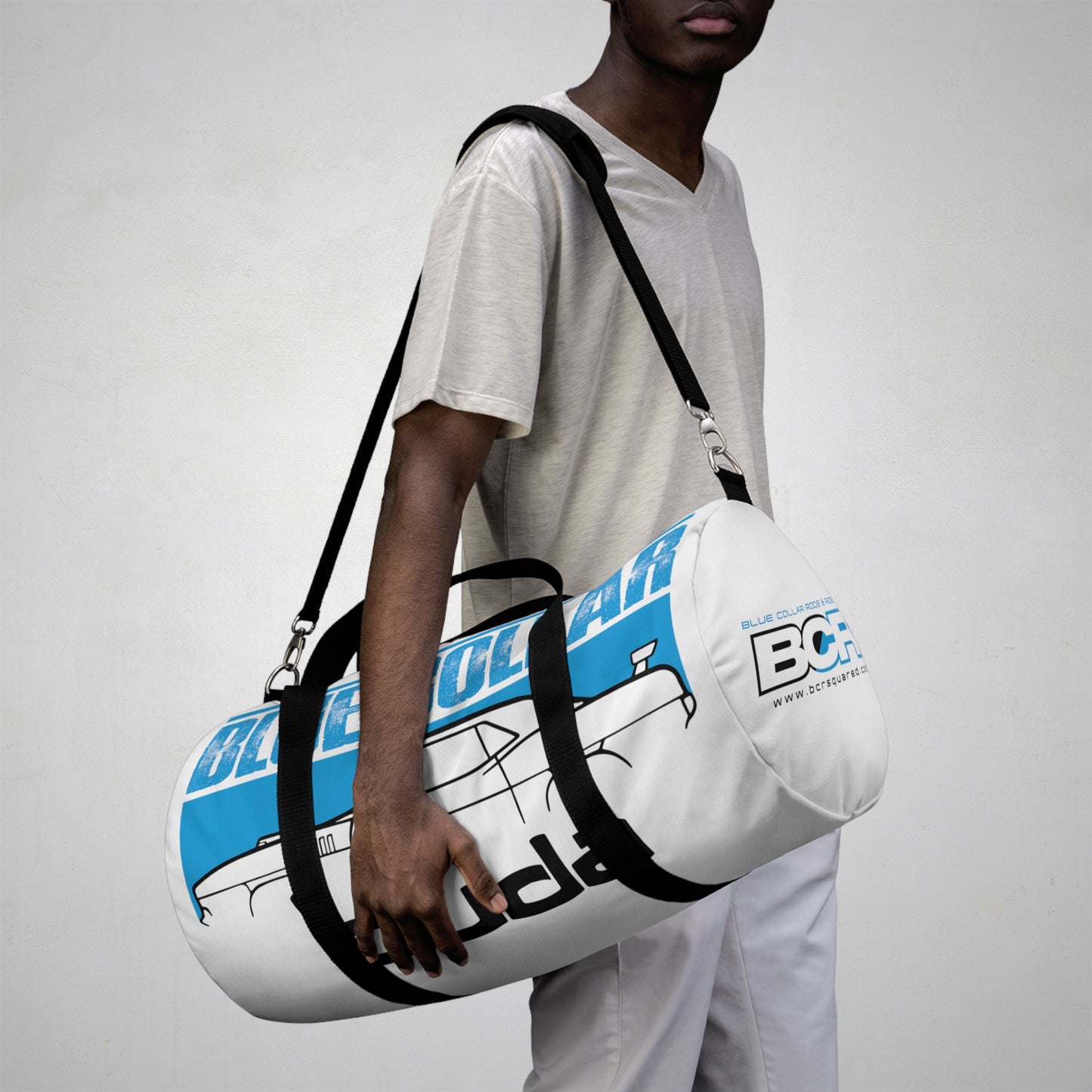 Blue Collar 'Cuda White Duffel Bag