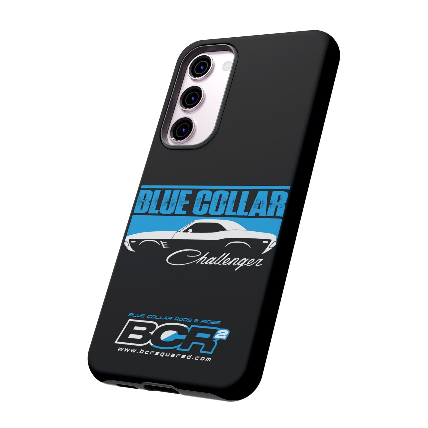 Blue Collar Challenger Black Phone Cases