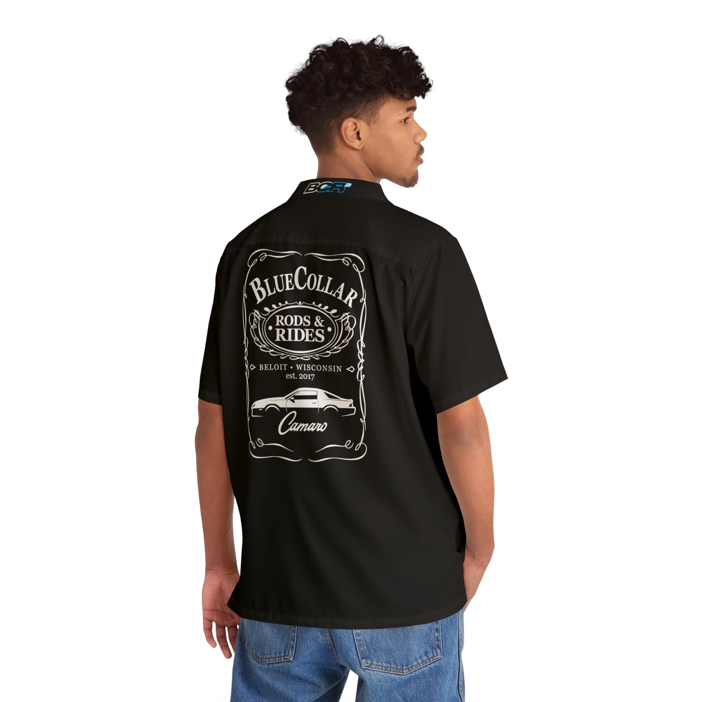 BC JD 3rd Gen Camaro Black Hawaiian Shirt