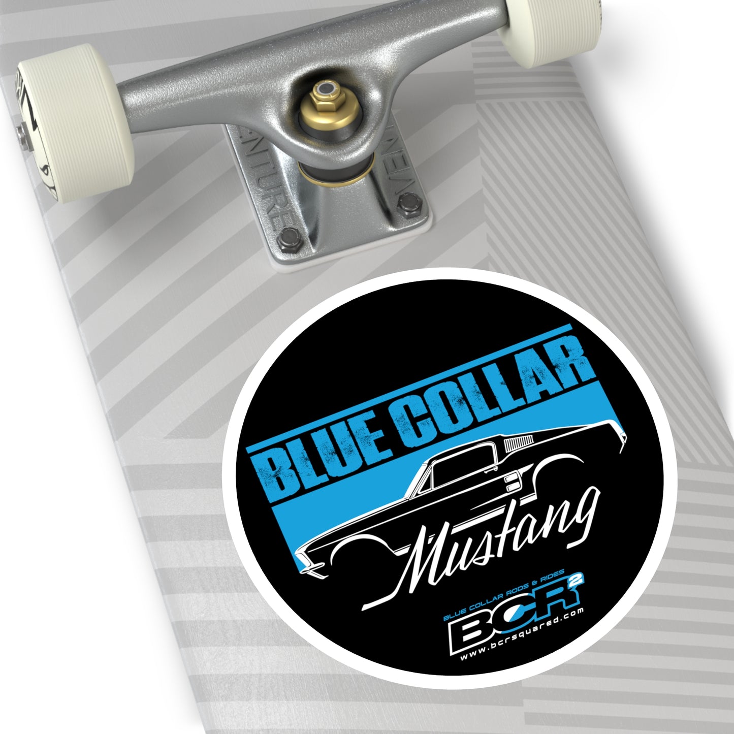 Blue Collar Mustang Sticker