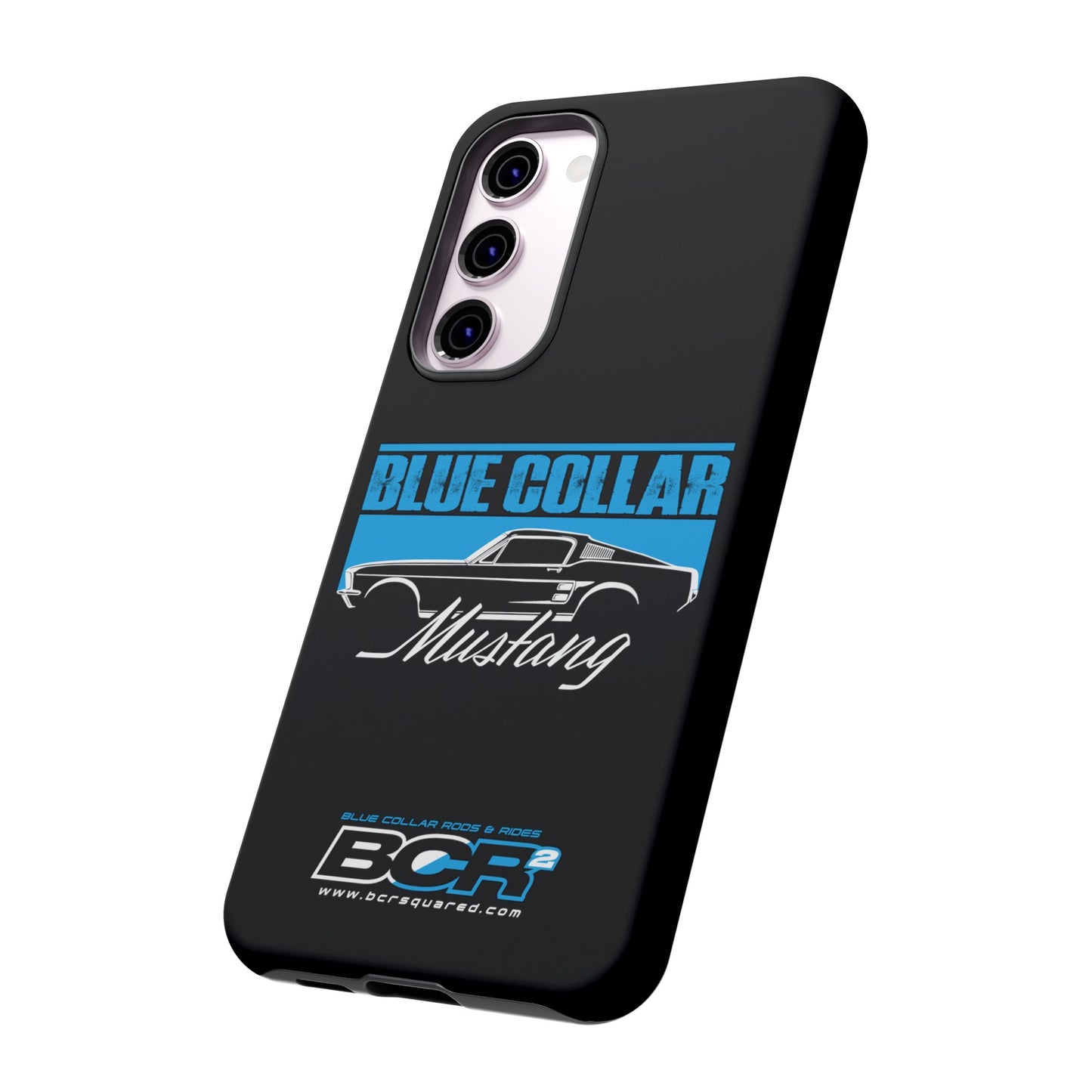 Blue Collar Mustang Black Phone Case