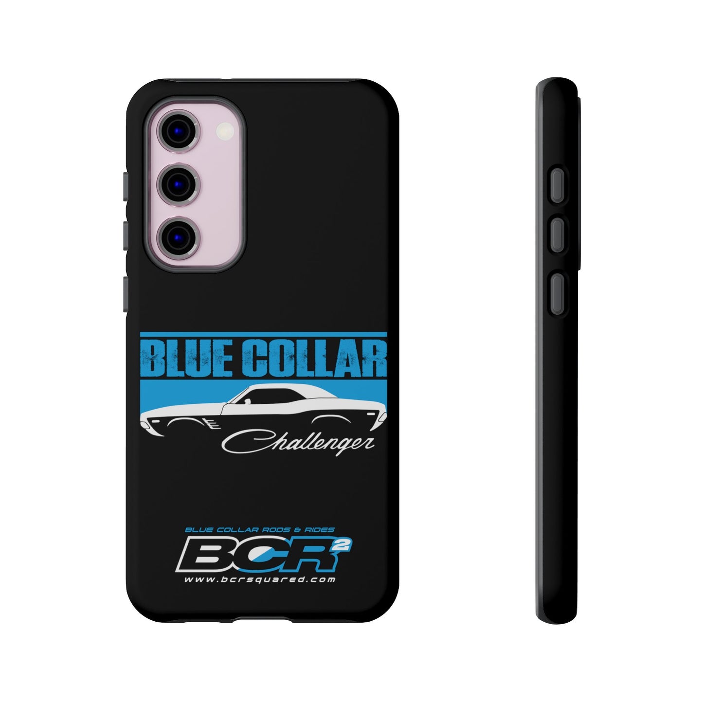 Blue Collar Challenger Black Phone Cases