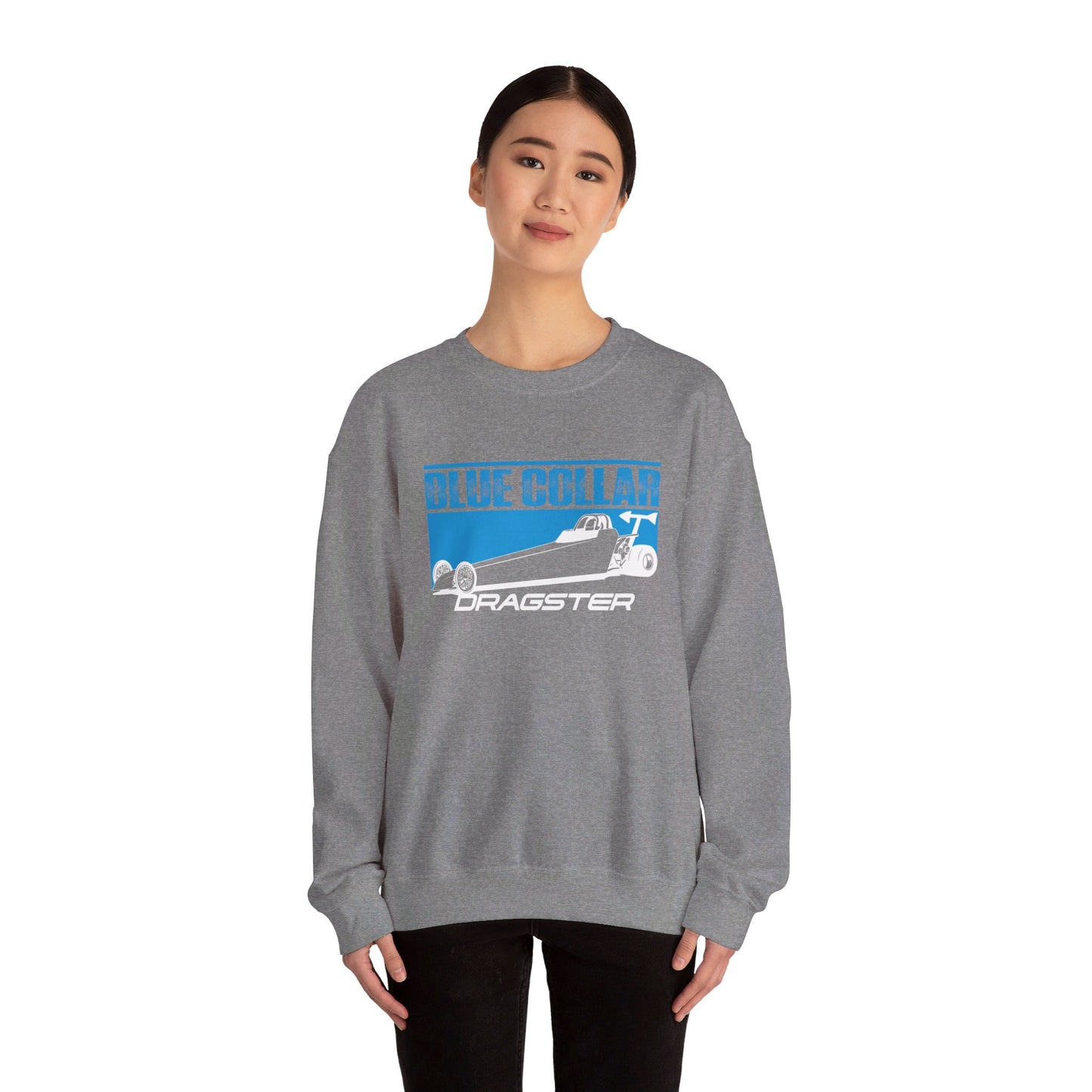 Blue Collar Dragster Crewneck Sweatshirt