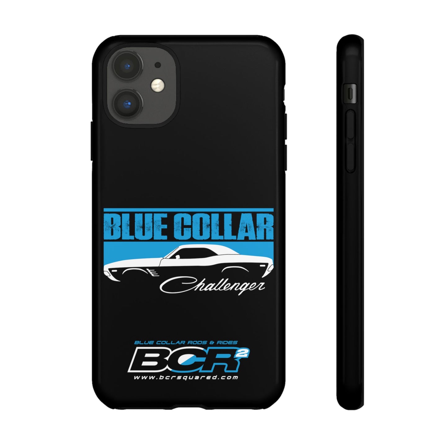 Blue Collar Challenger Black Phone Cases