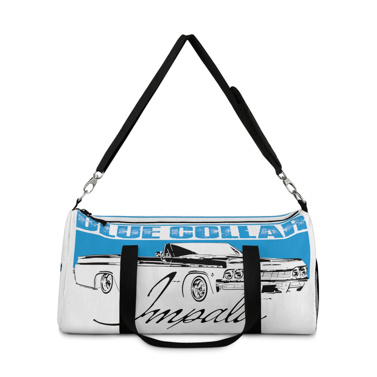 Blue Collar White Duffel Bag