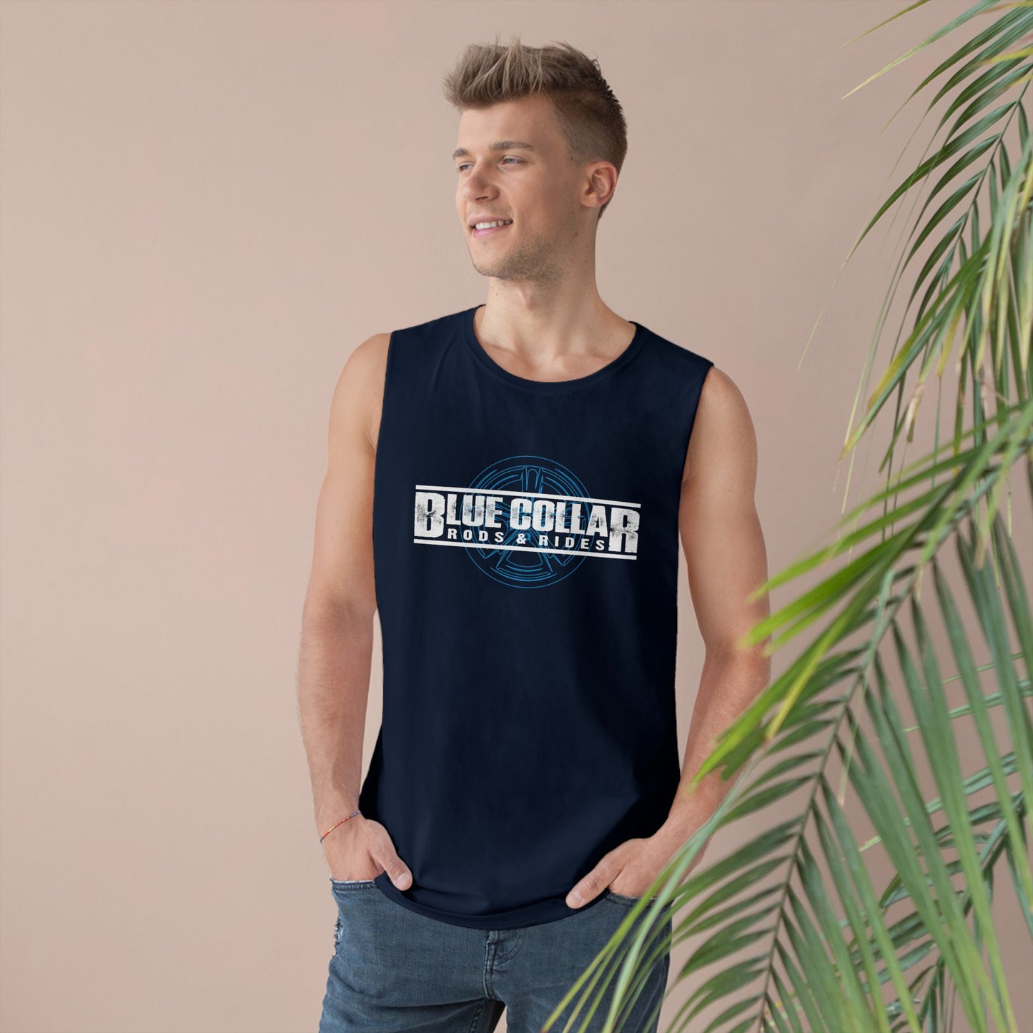 Blue Collar Wheel Sleeveless Tee