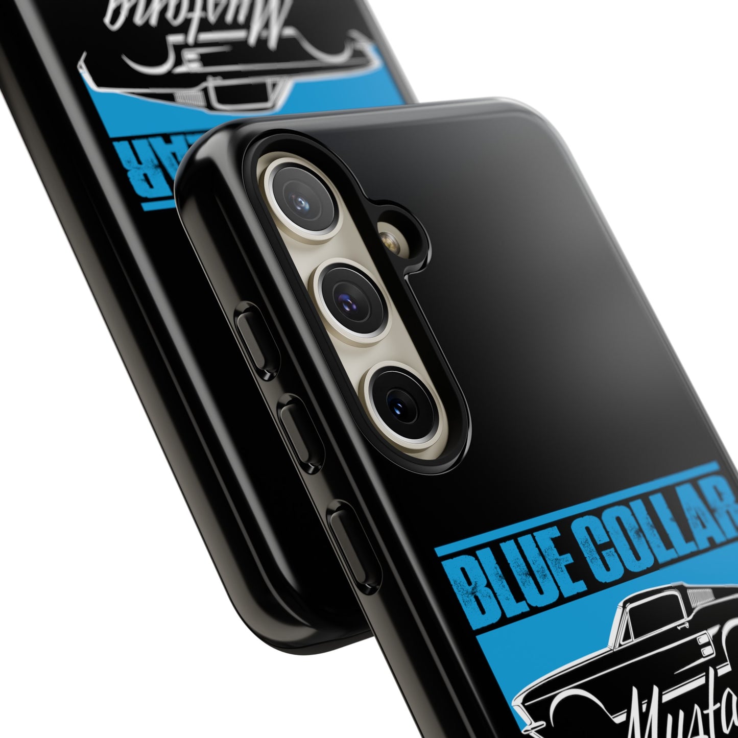 Blue Collar Mustang Black Phone Case