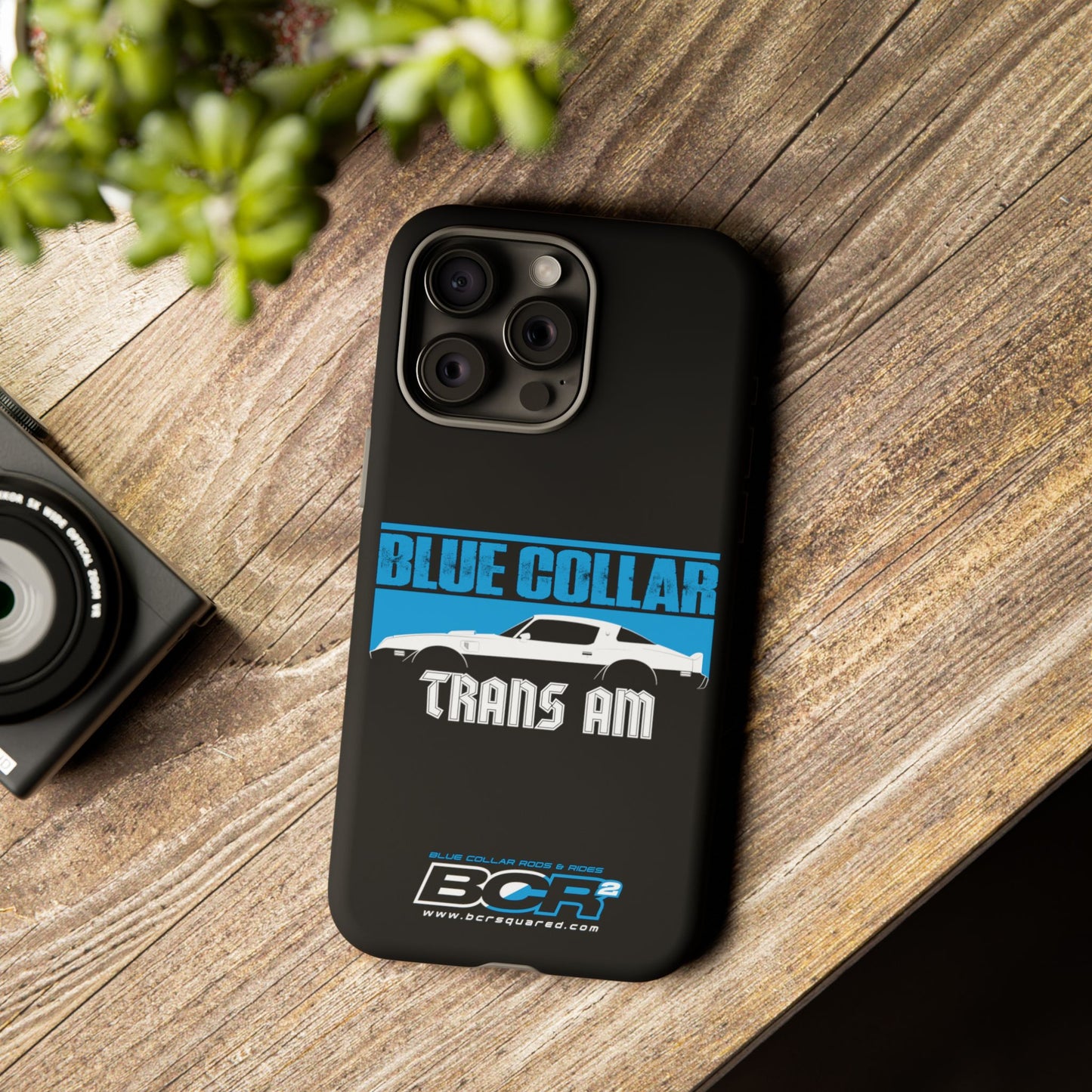 Blue Collar Black Phone Case