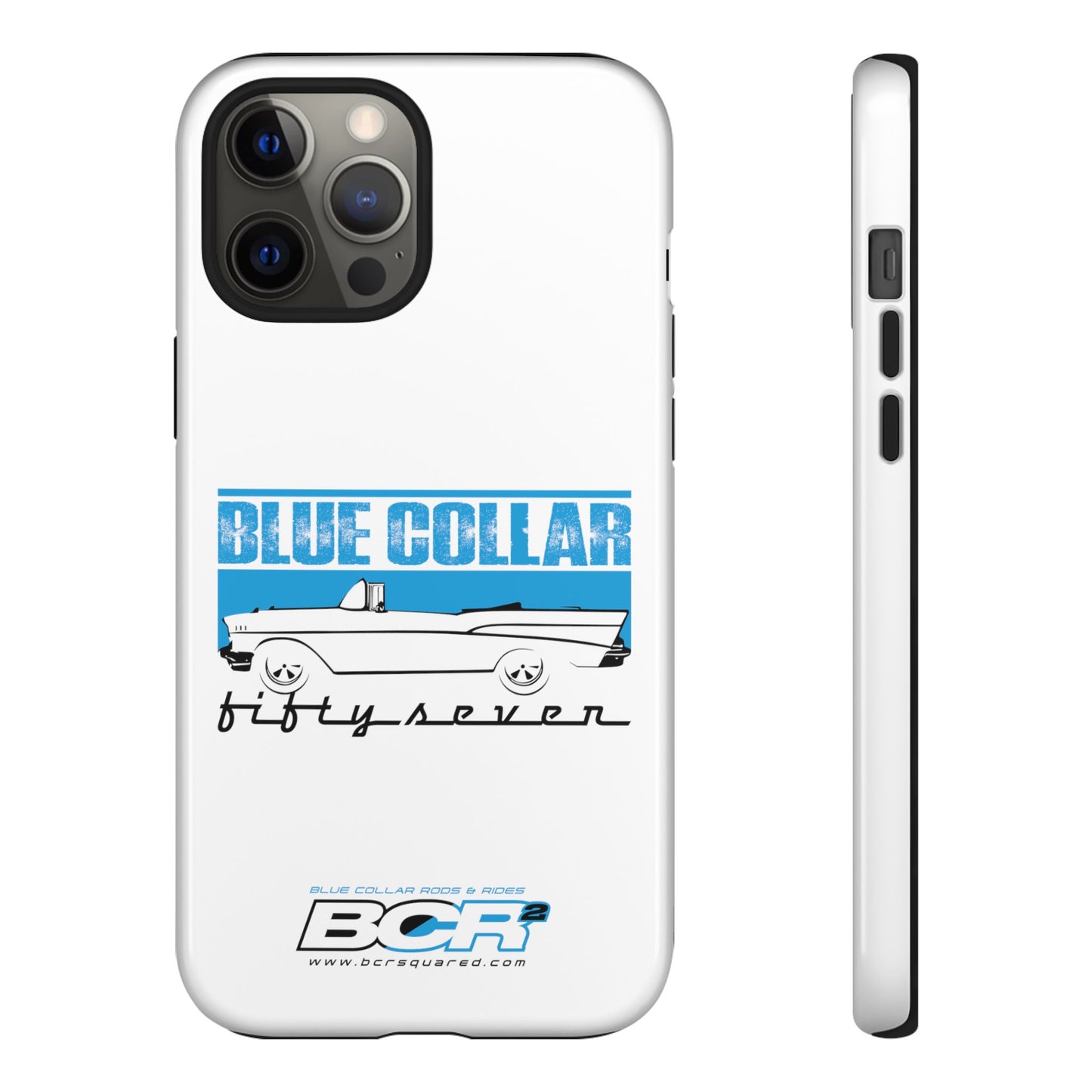 Blue Collar Fifty Seven White Phone Case