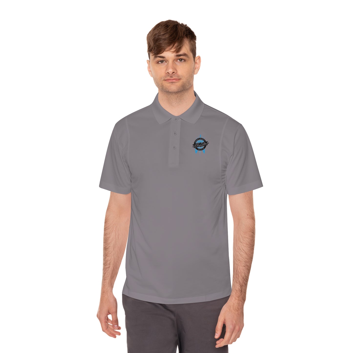 Blue Collar Pinstripe Polo Shirt