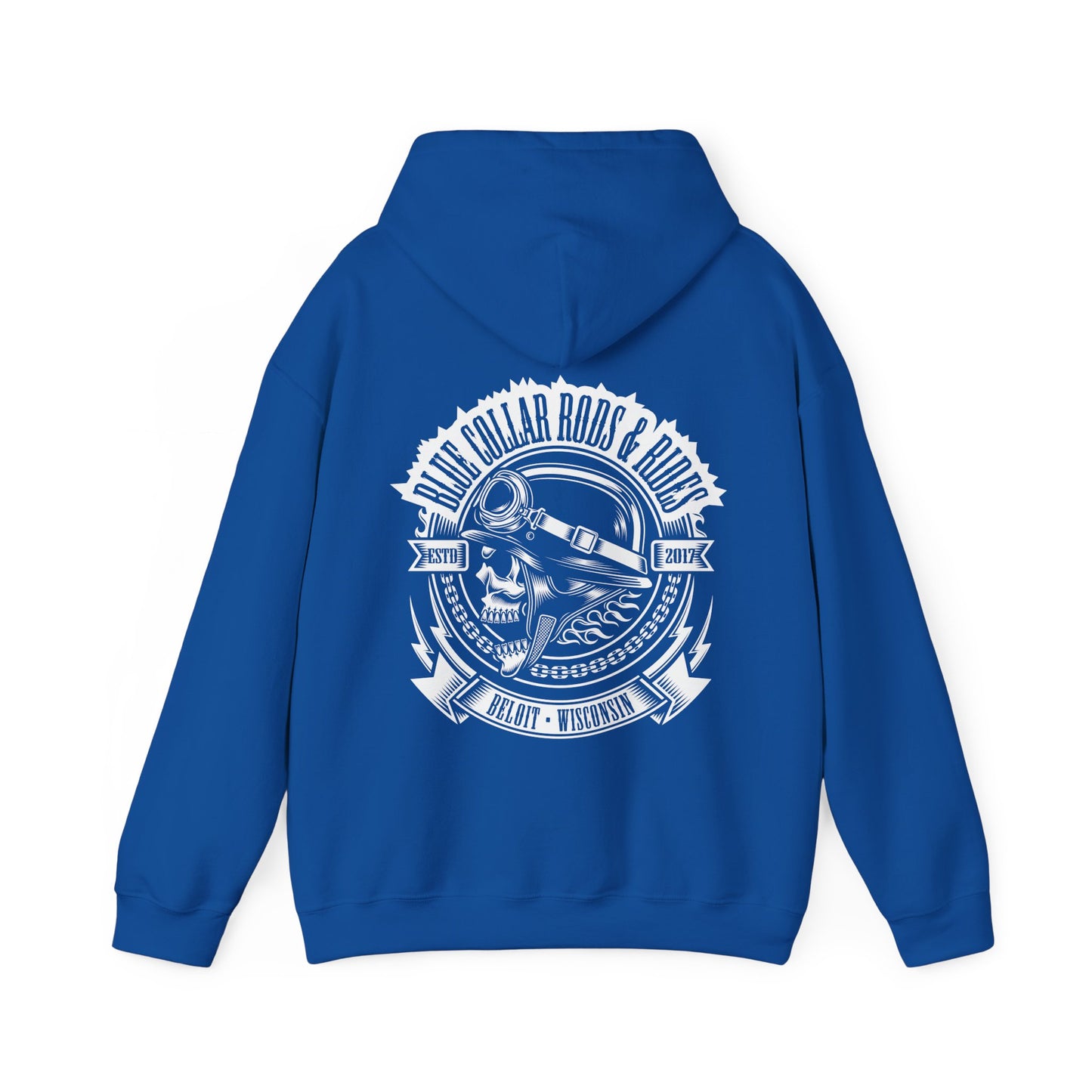 Blue Collar Skull 1 Hoodie