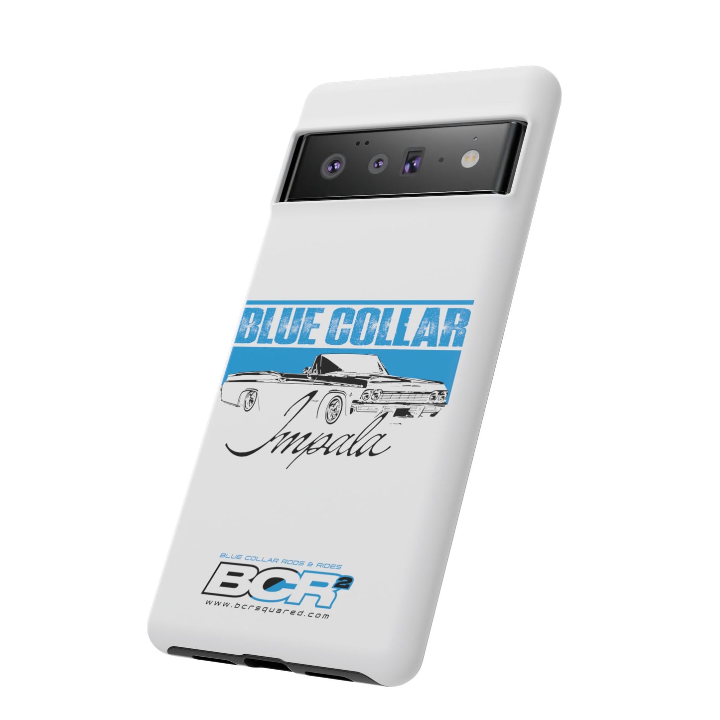 Blue Collar Impala White Phone Cases