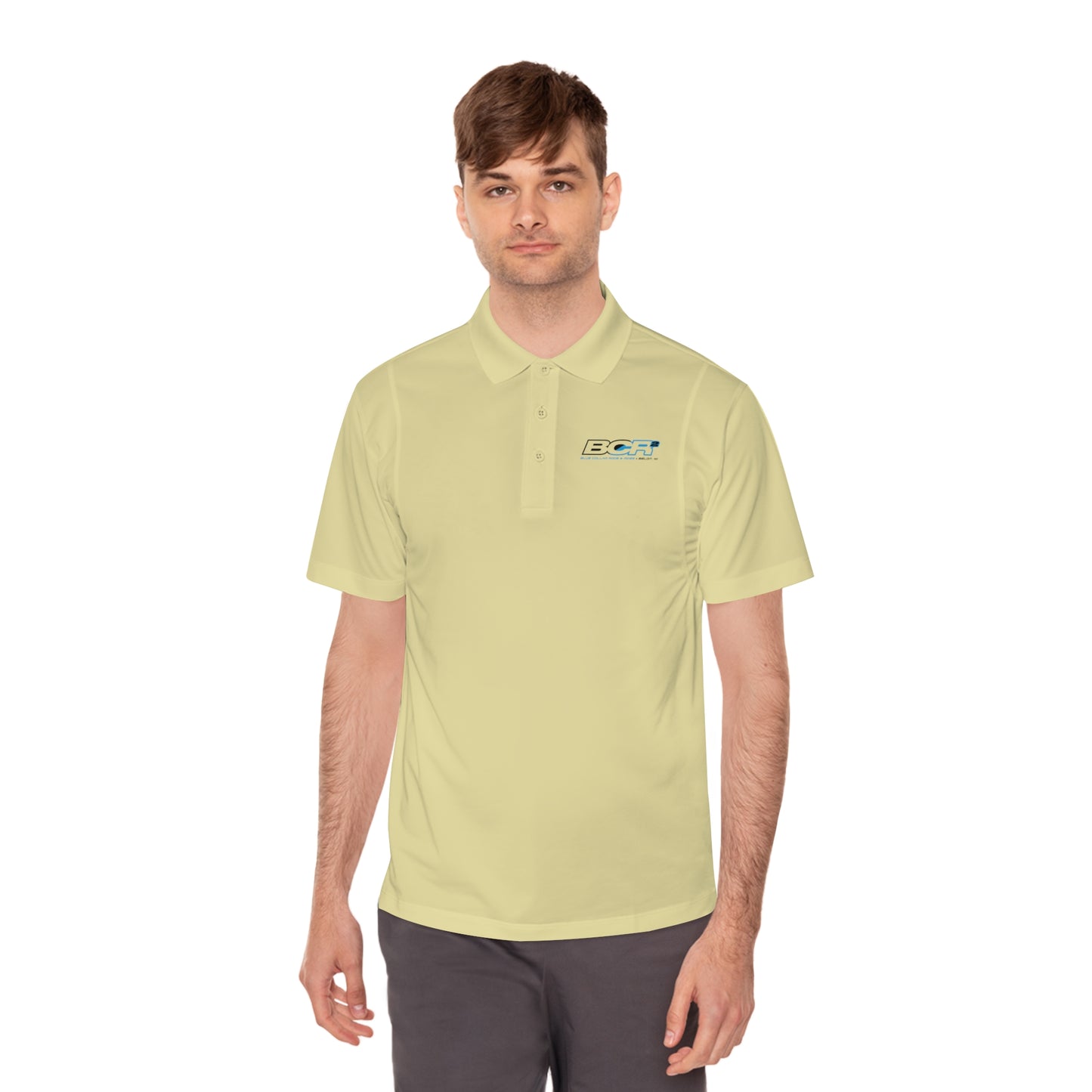 BCR Squared Logo Men's Polo Shirt