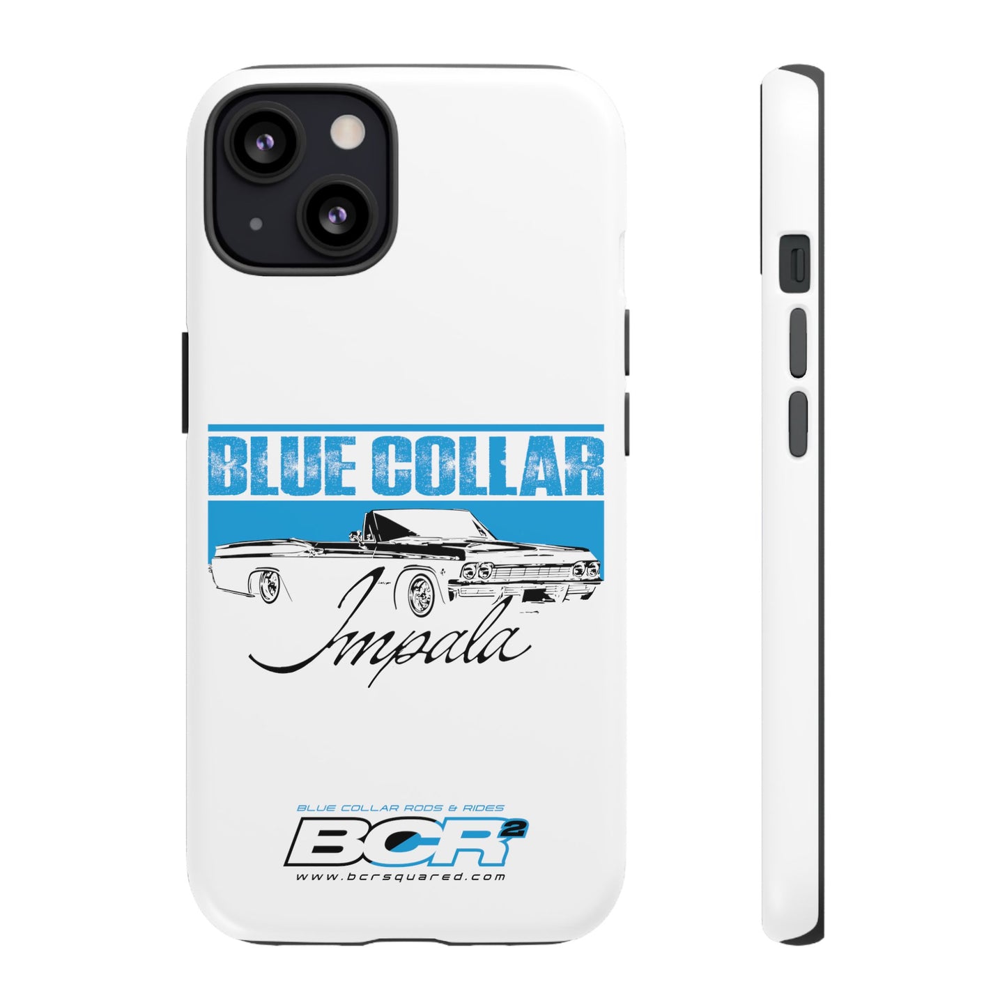 Blue Collar Impala White Phone Cases