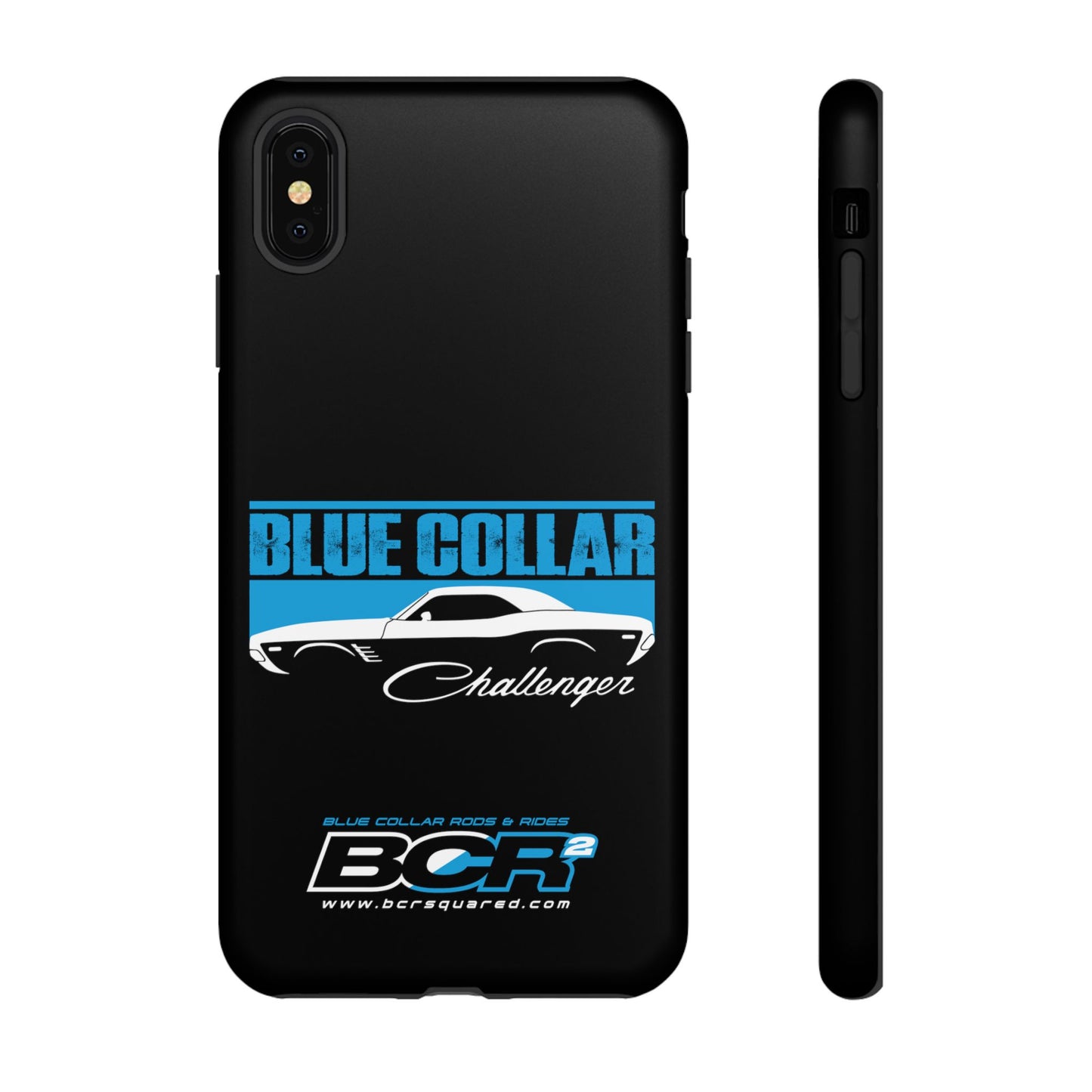 Blue Collar Challenger Black Phone Cases