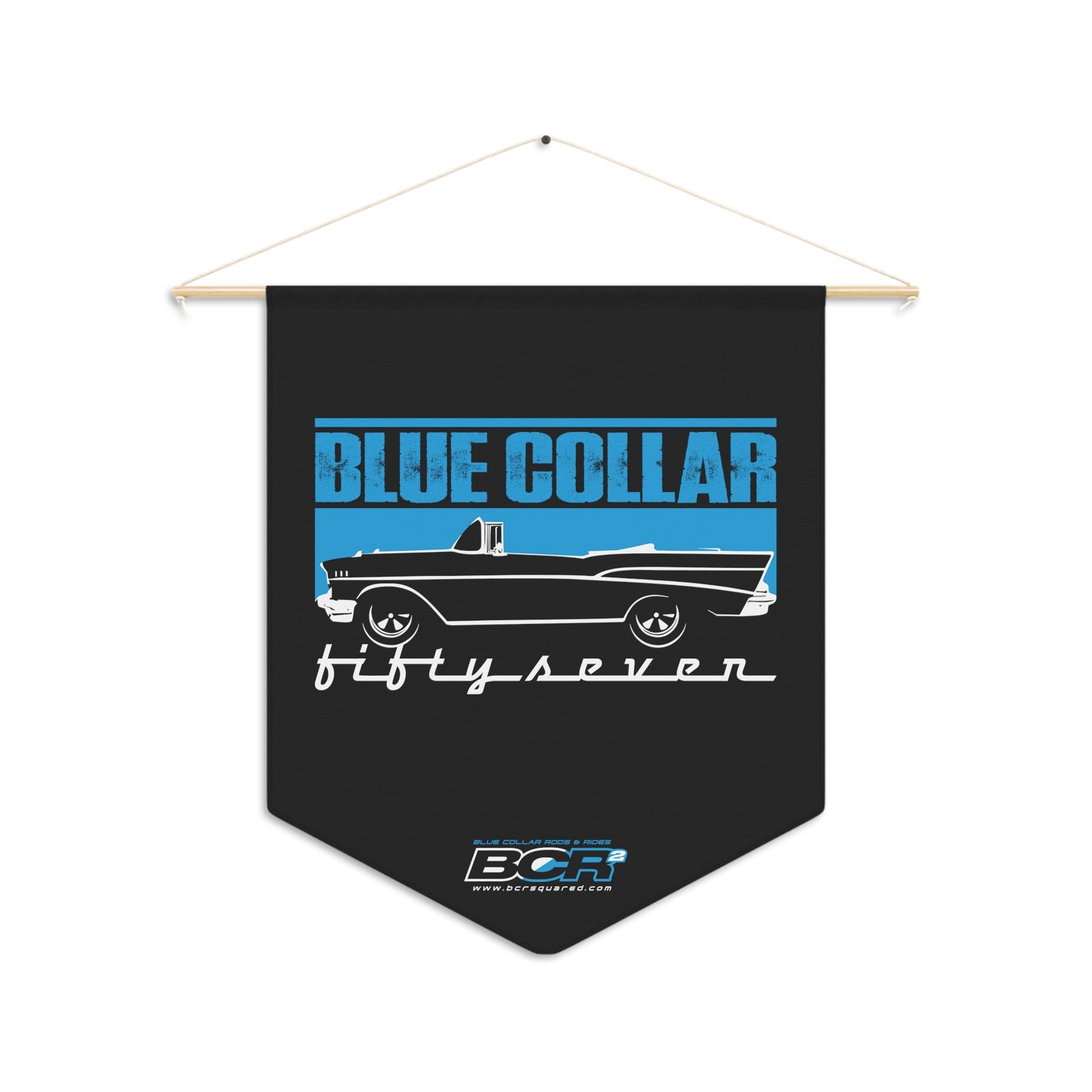 Blue Collar FIfty Seven Pennant Banner