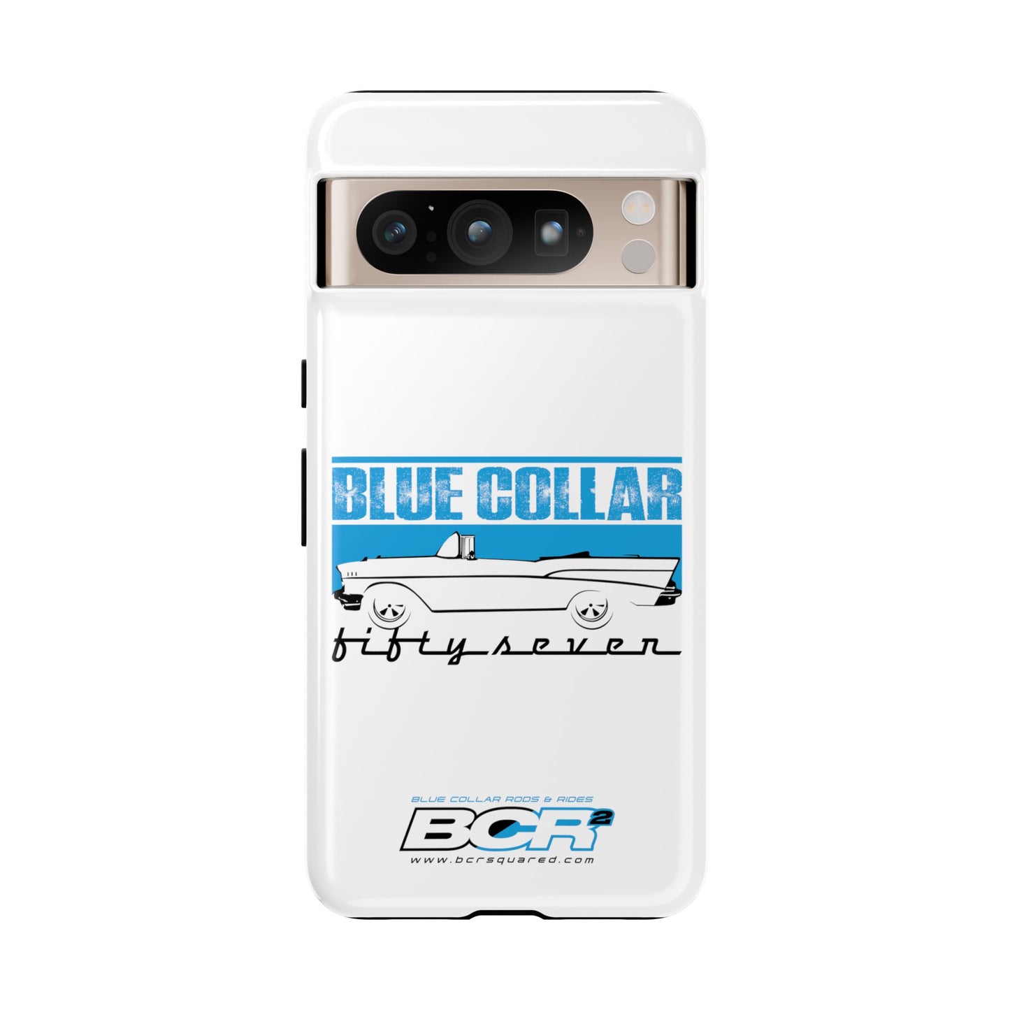 Blue Collar Fifty Seven White Phone Case