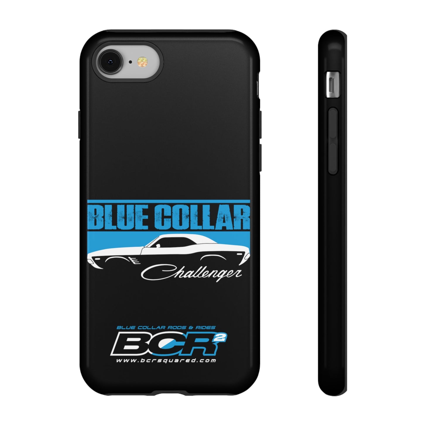 Blue Collar Challenger Black Phone Cases