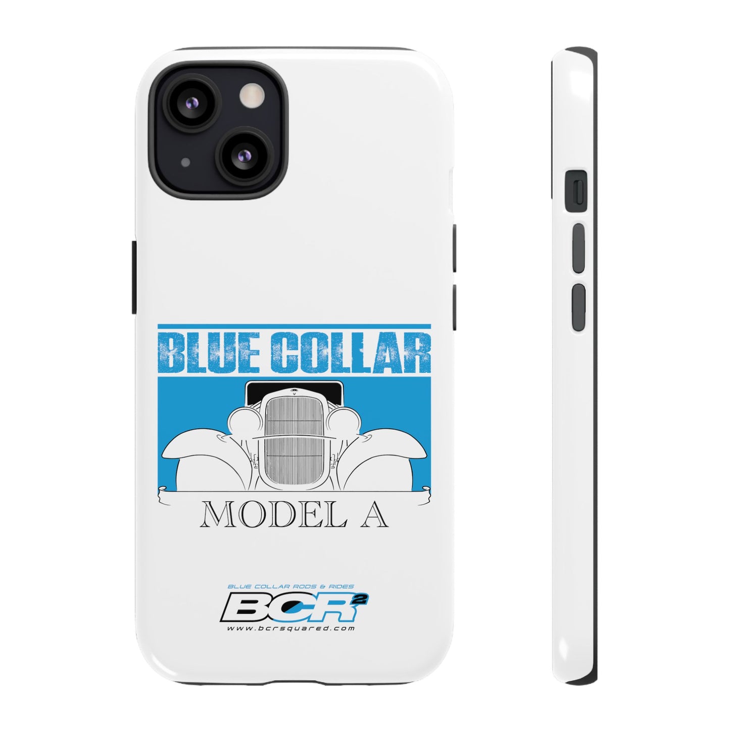 Blue Collar Model A White Phone Case