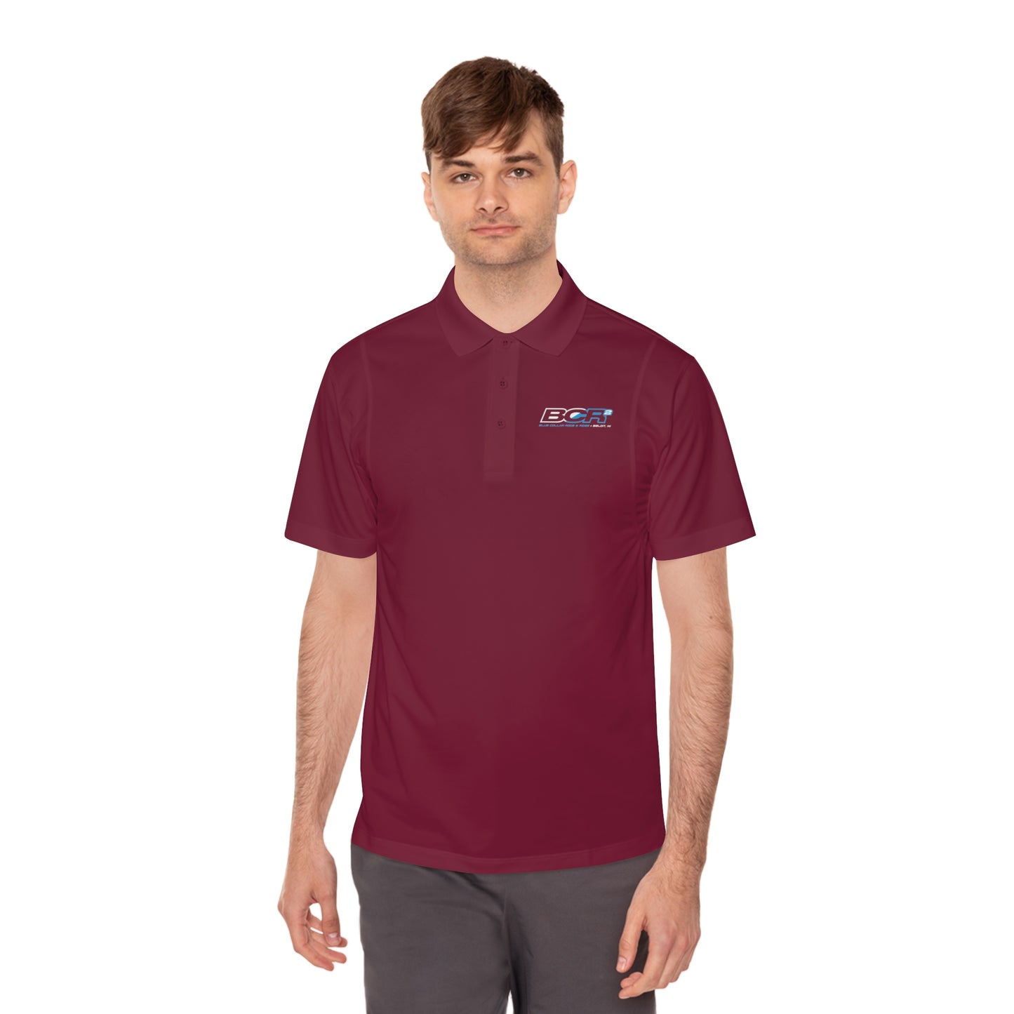 BCR Squared Logo Men's Polo Shirt