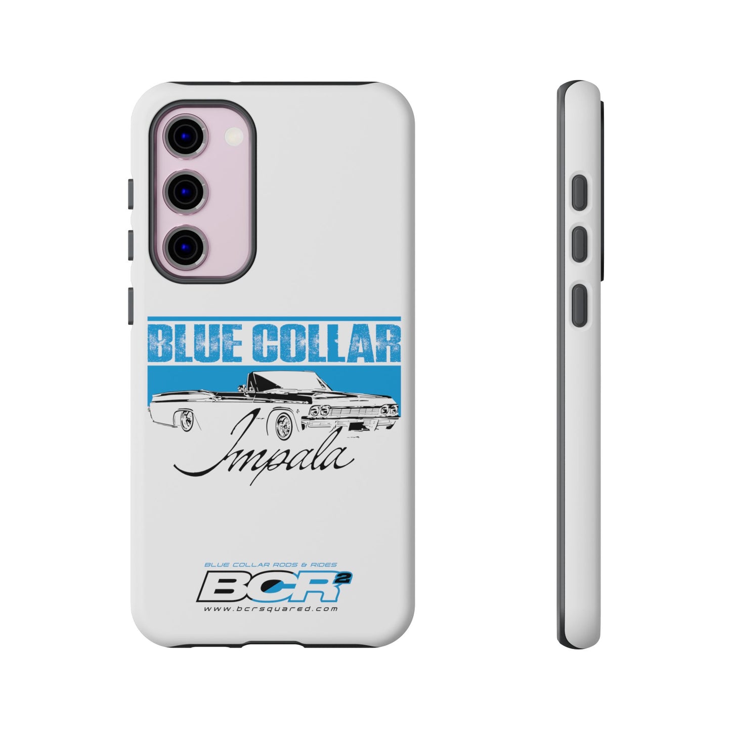 Blue Collar Impala White Phone Cases