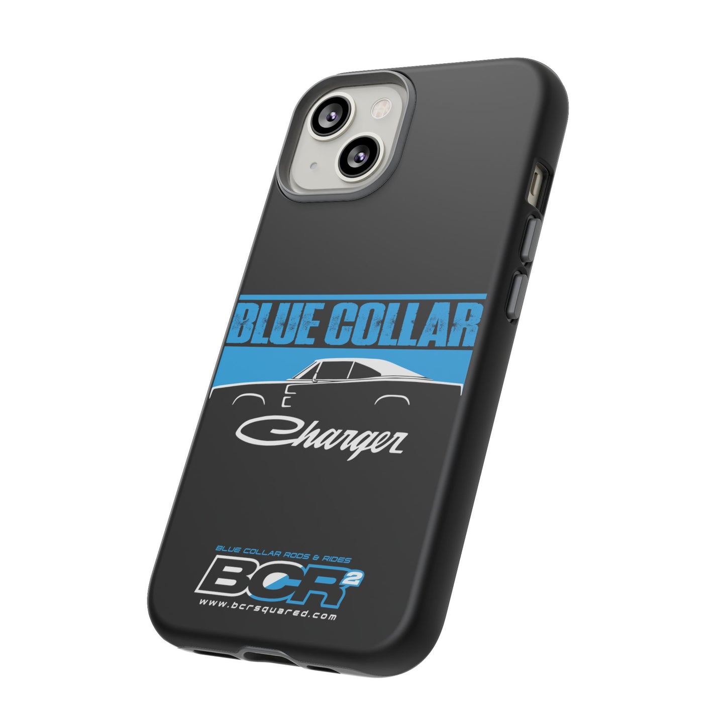 Blue Collar Charger Black Phone Cases