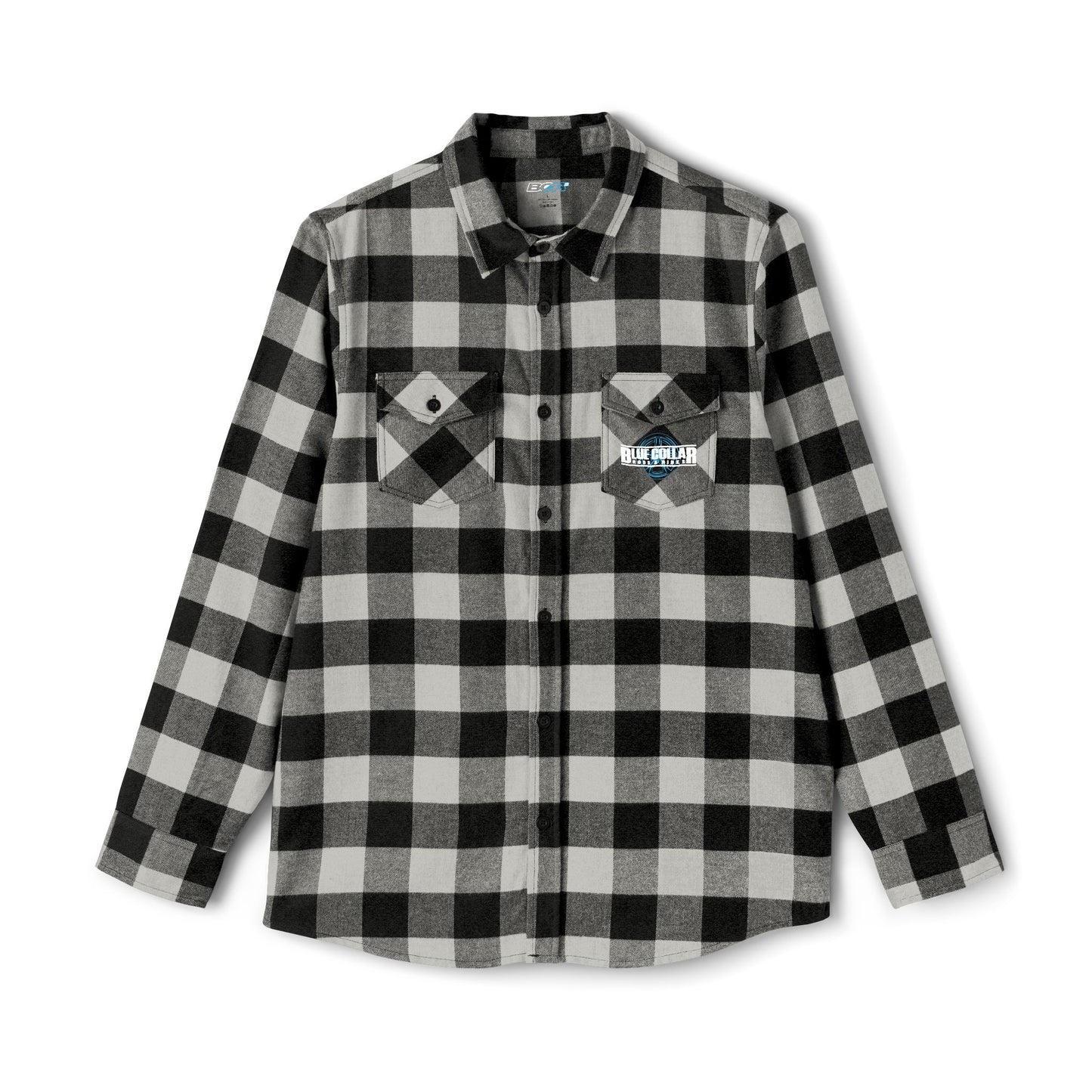 Blue Collar Wheel Flannel Shirt