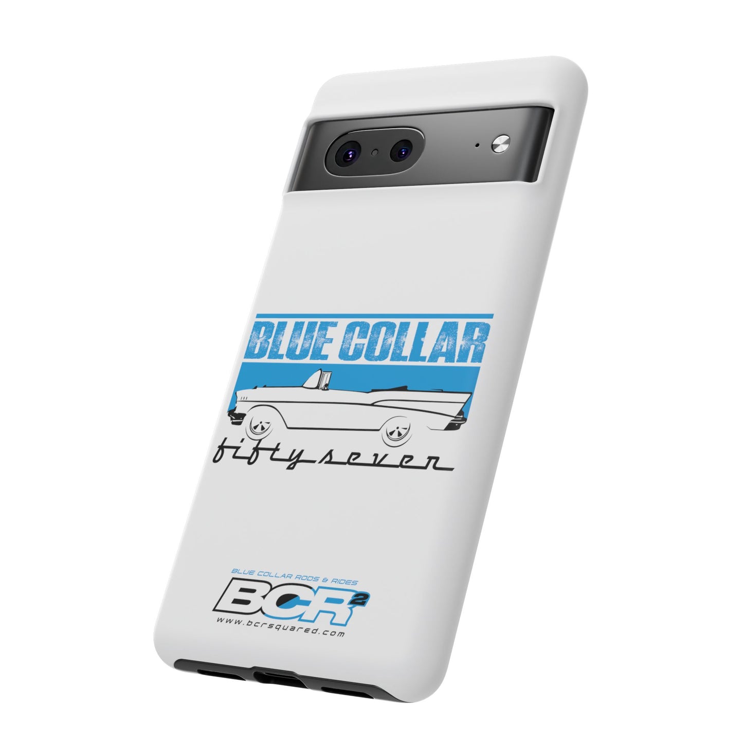 Blue Collar Fifty Seven White Phone Case