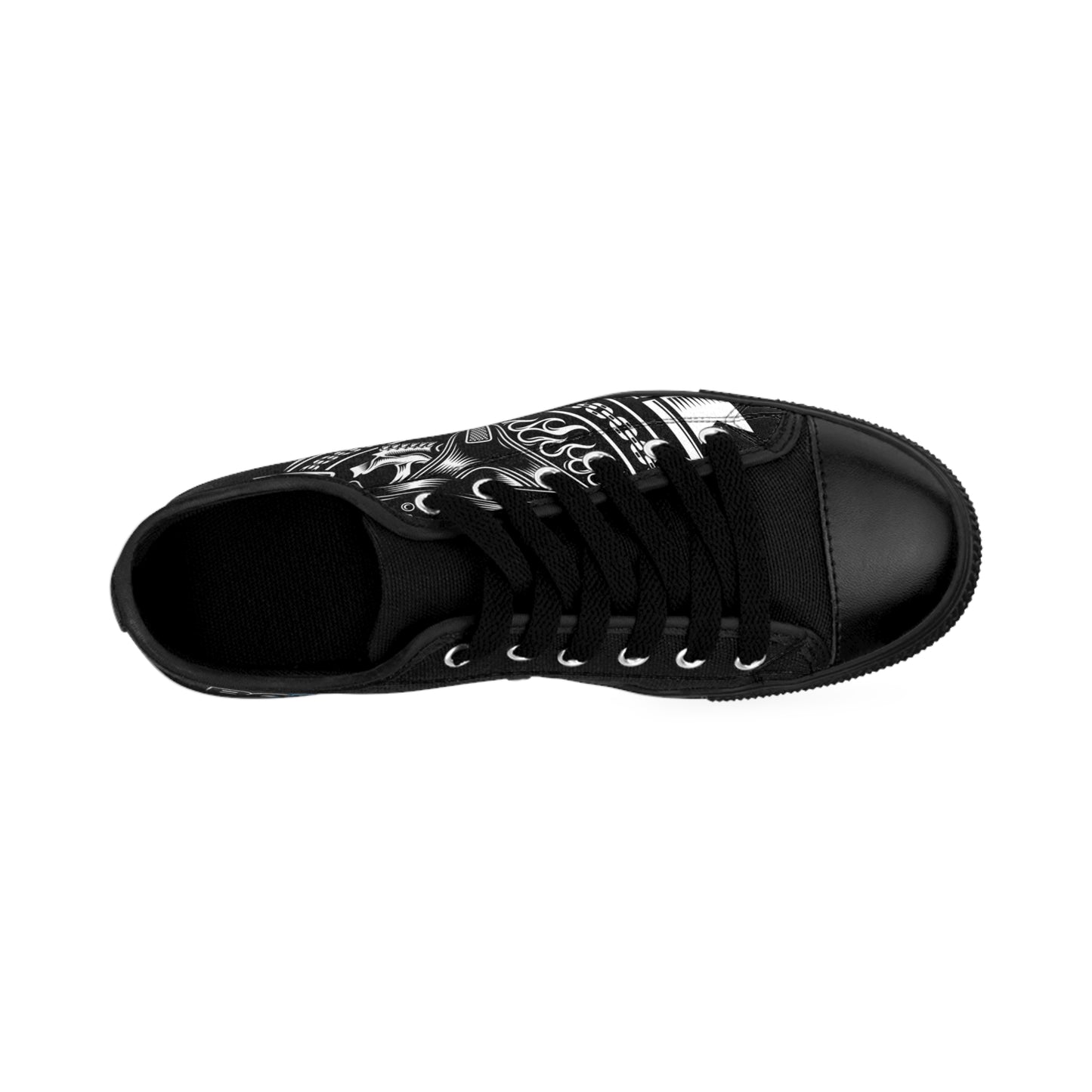 Blue Collar Skull 1 Black Sneakers